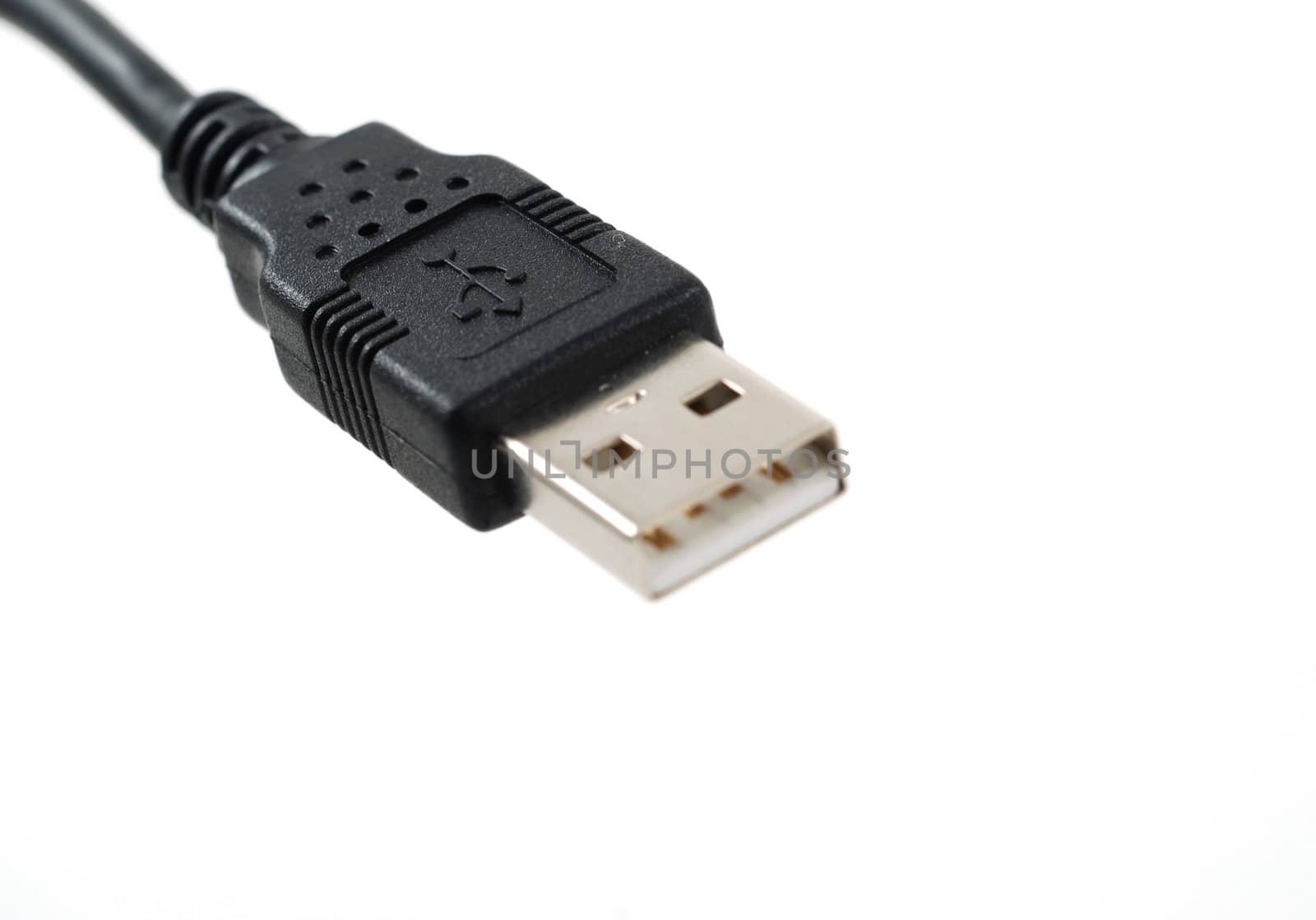 stock pictures of an USB cable and connector