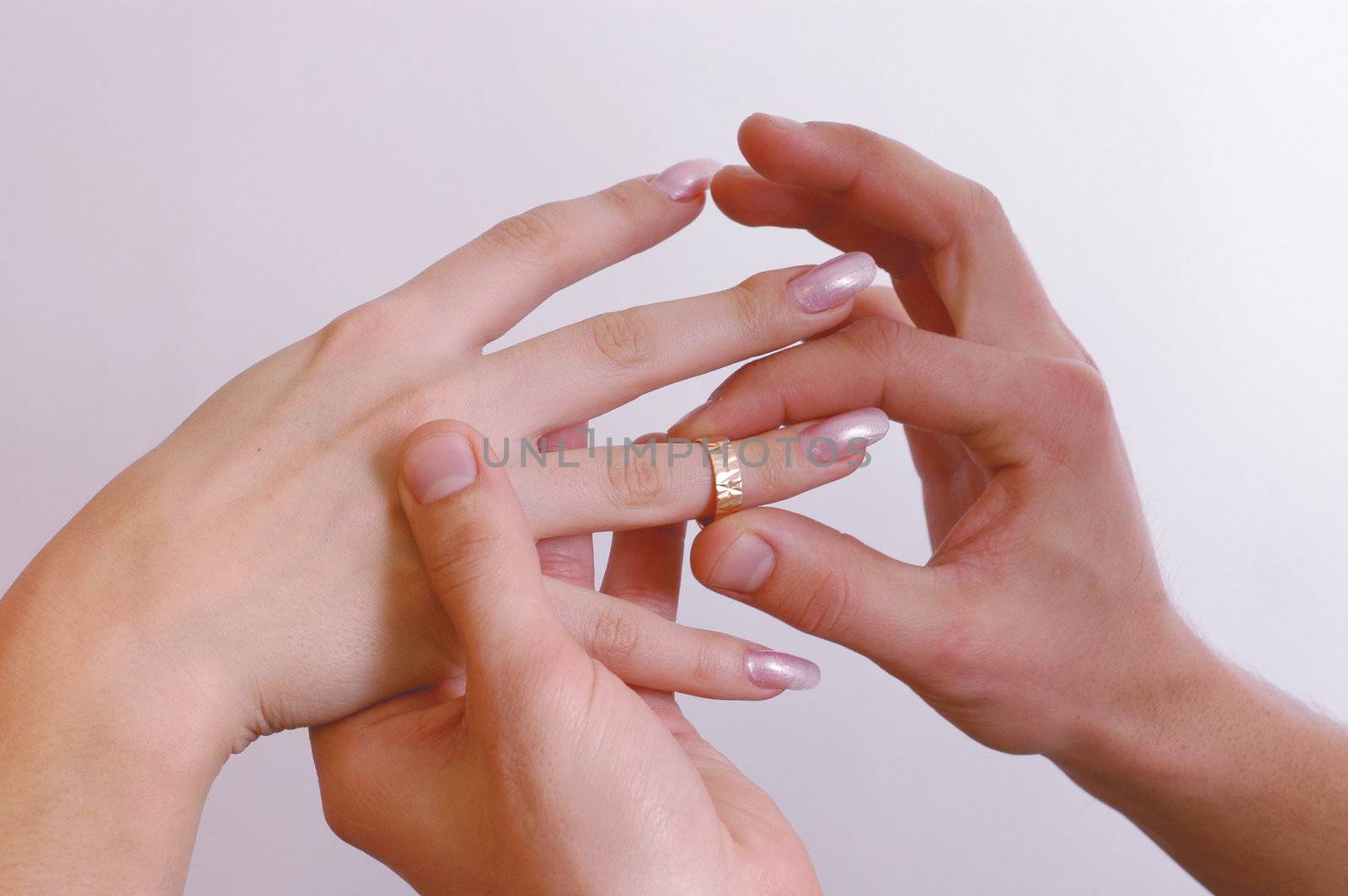 Hands with rings by Mimal