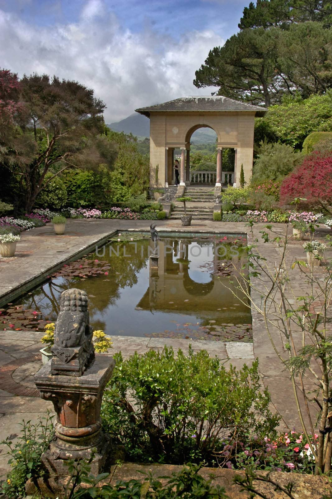 Ilnacullin Gardens on an island in Bantry Bay Ireland.