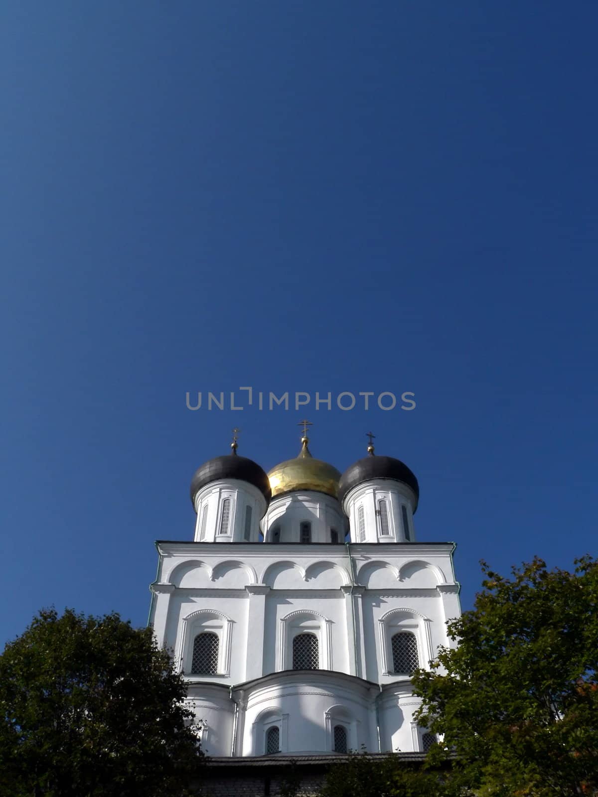 Christian temple. Russia. Pskov city.