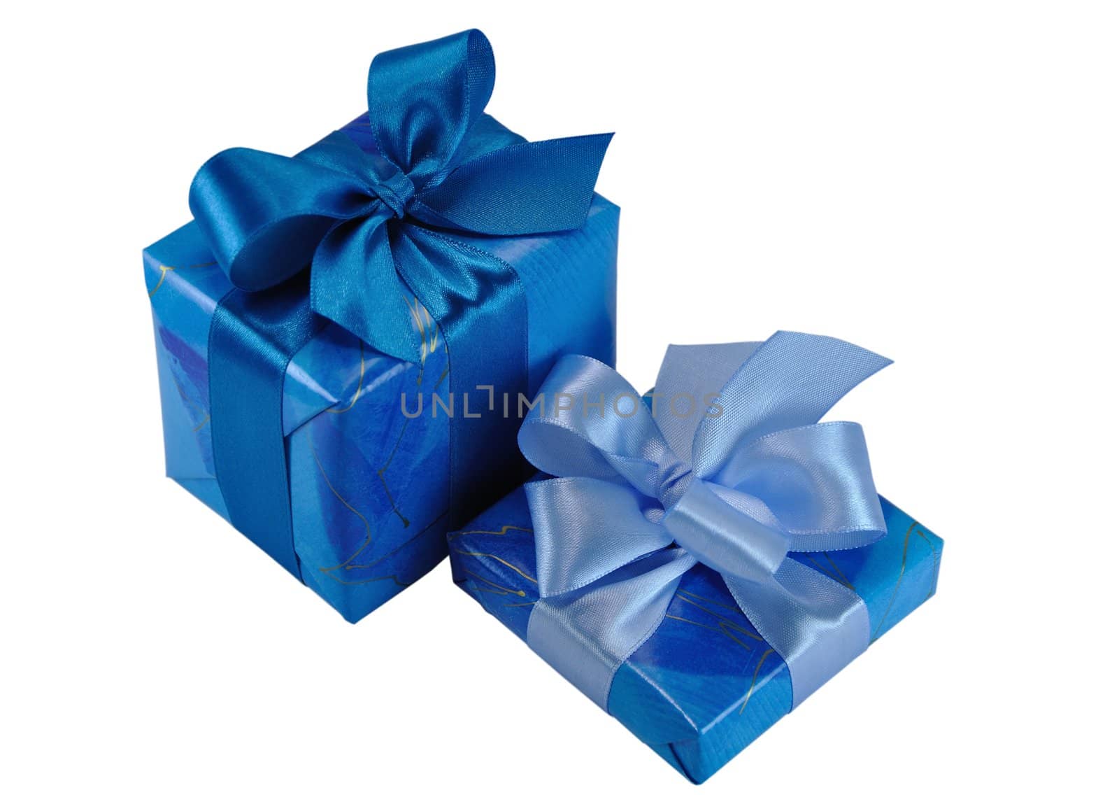 Blue Gift Boxes with Bows  by yarmirina