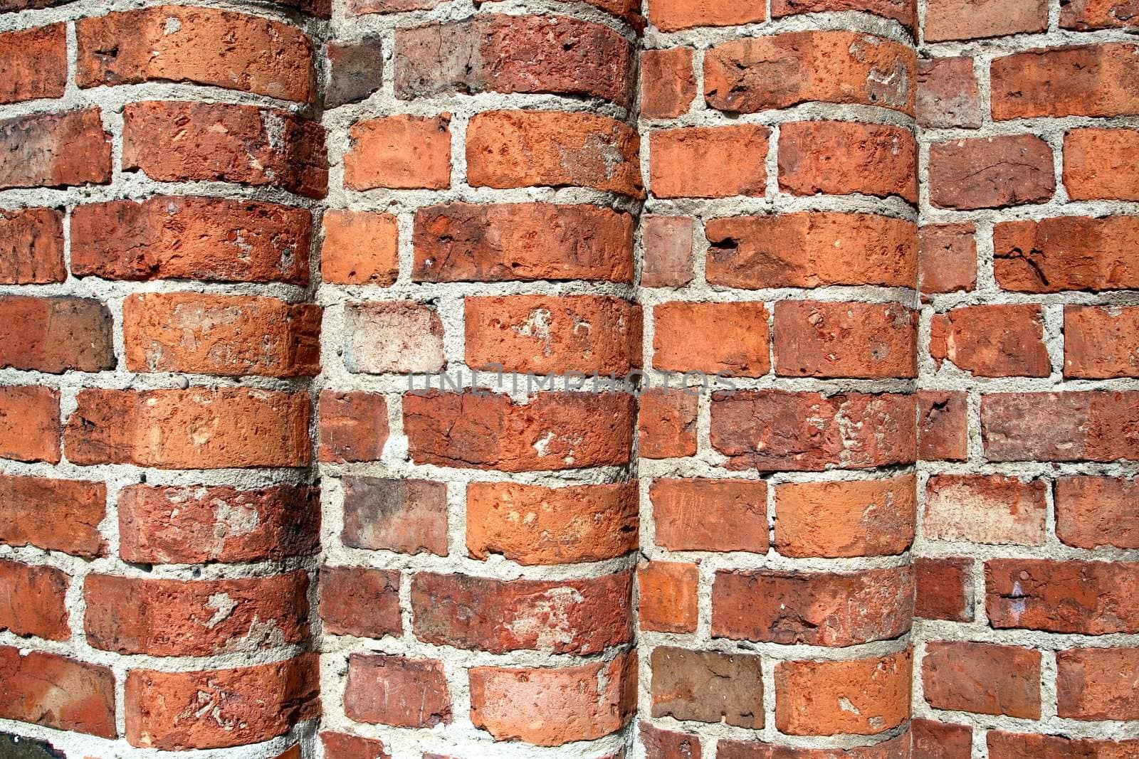 red brick wall - corner by zeber