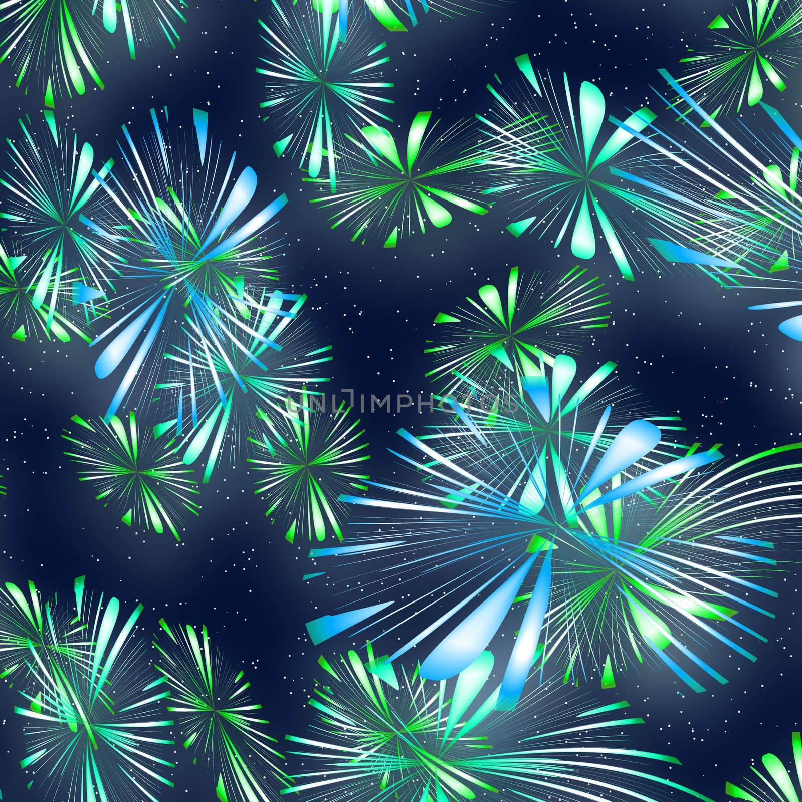a nice illustration of bright and colourful fireworks