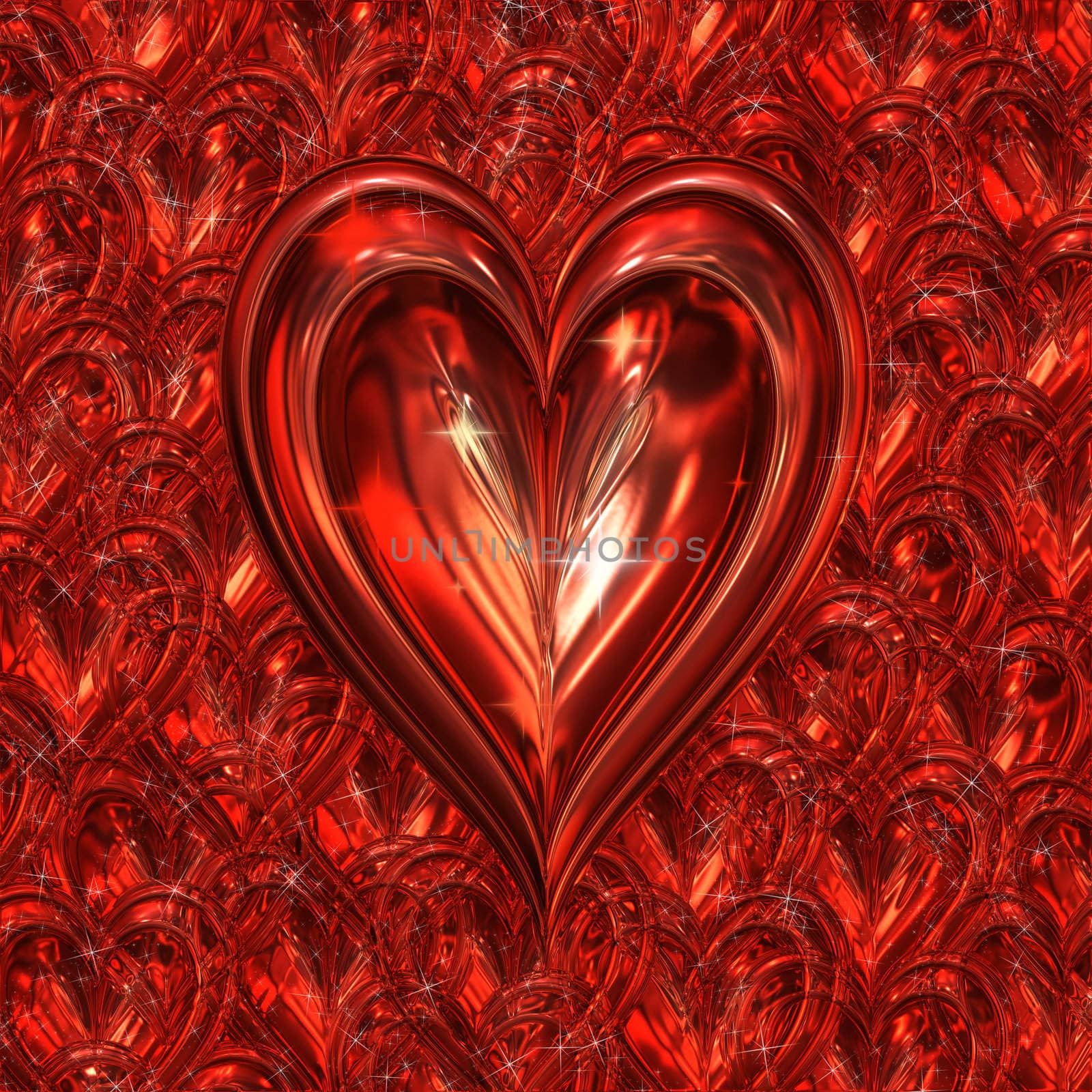 sparkling heart by clearviewstock