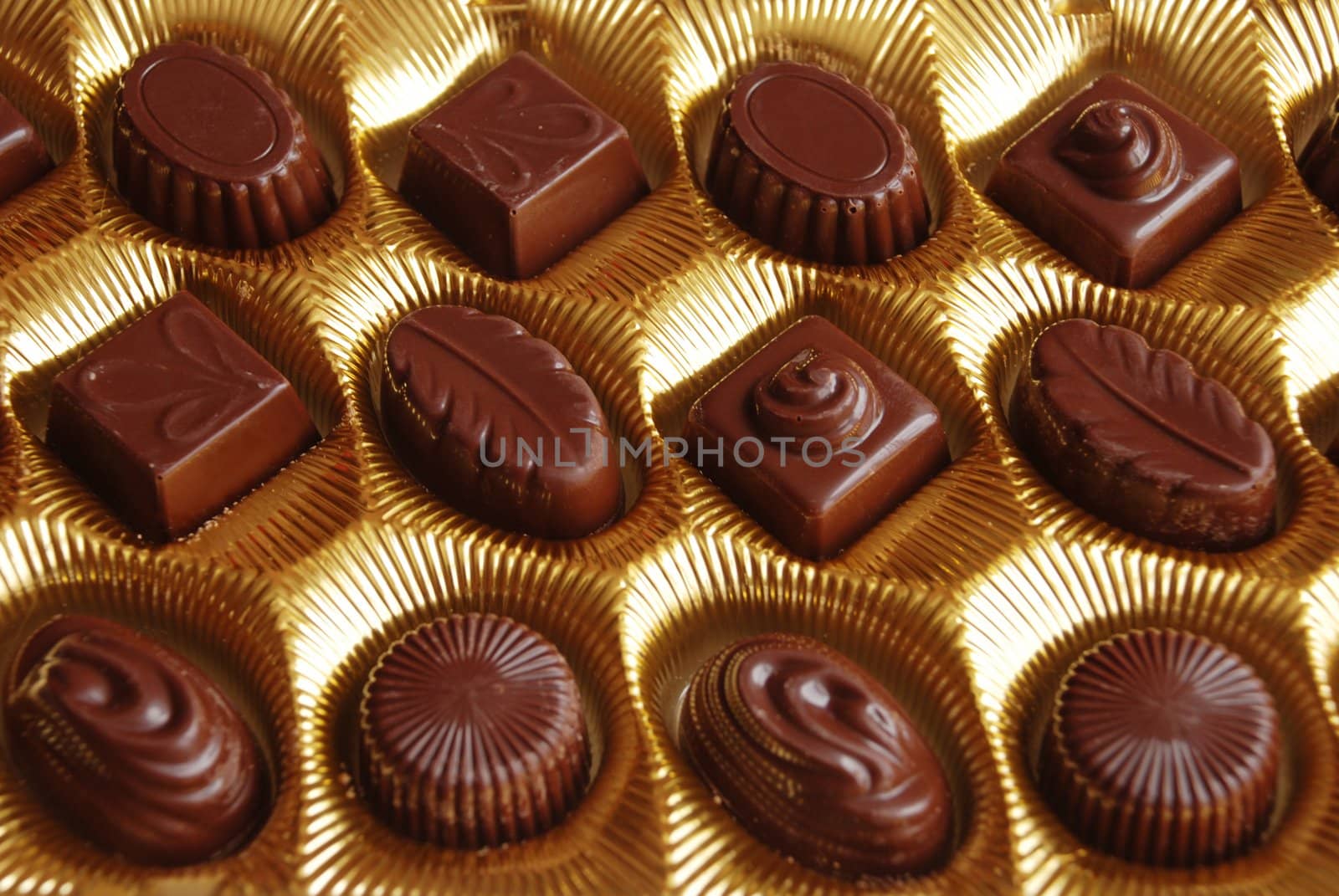 Close up of a chocolate candy