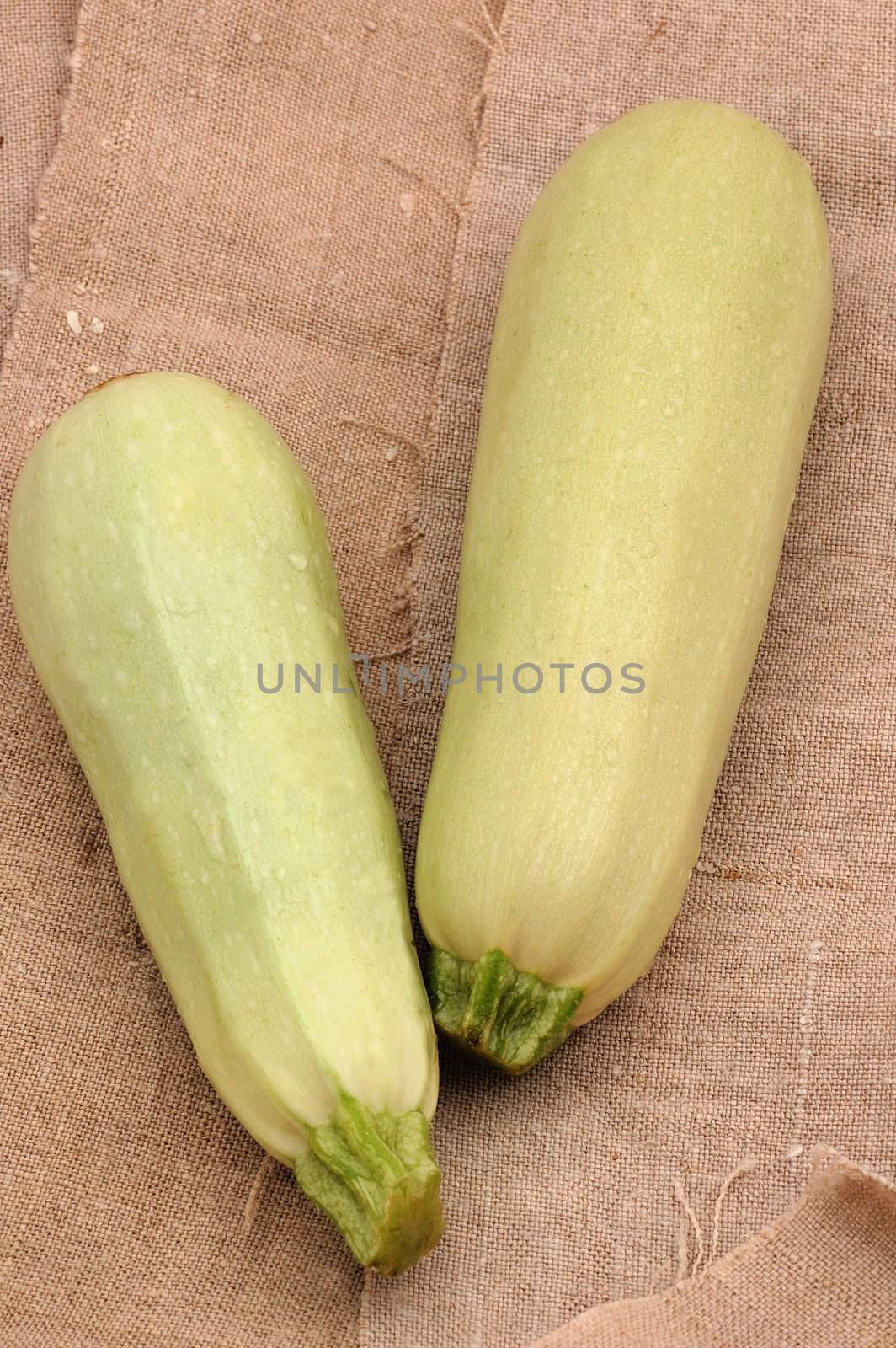 Some vegetable marrows on the table
