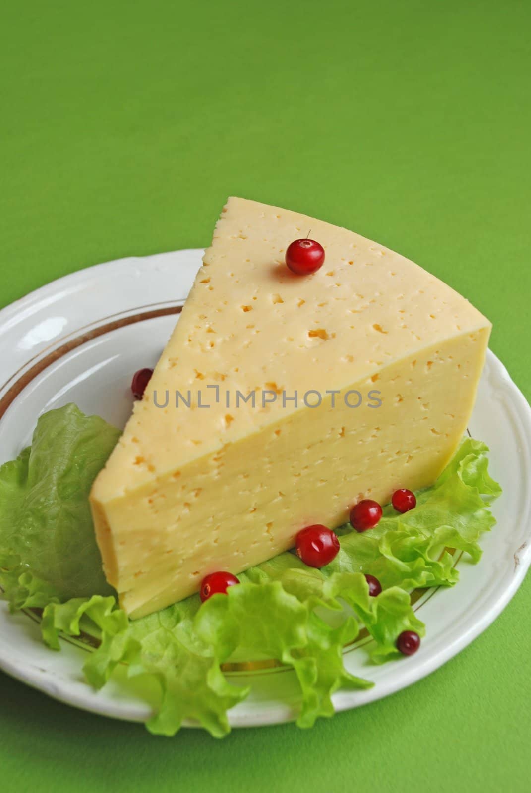 Close up of a peases of cheese