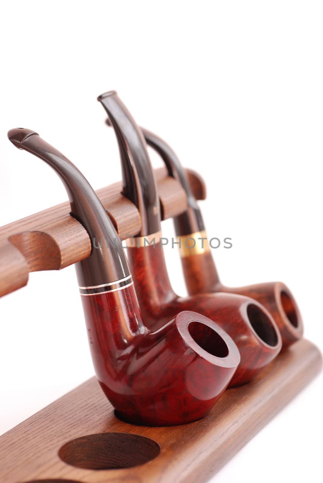 Tobacco pipes isolated on white background