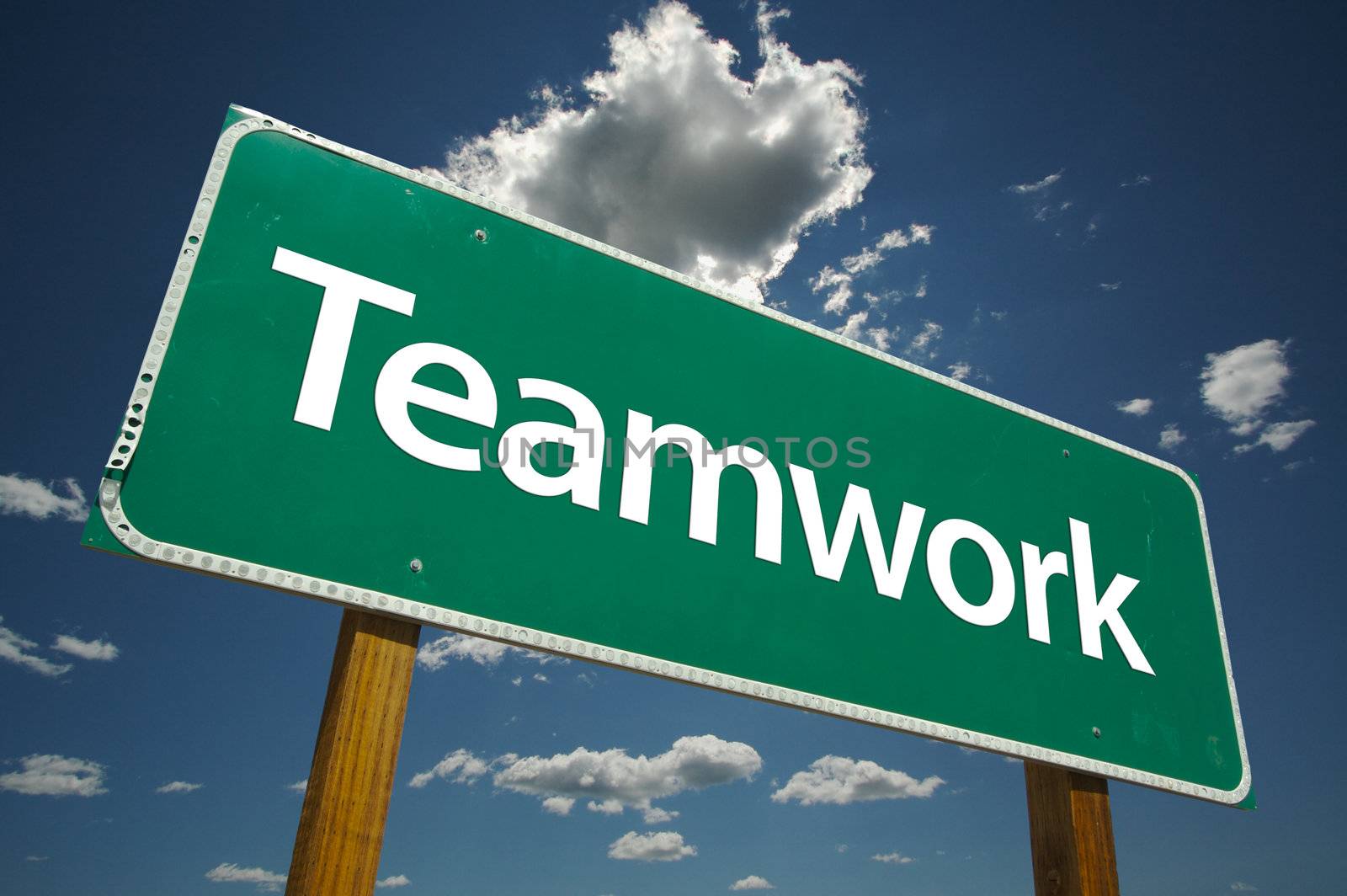 Teamwork Road Sign by Feverpitched