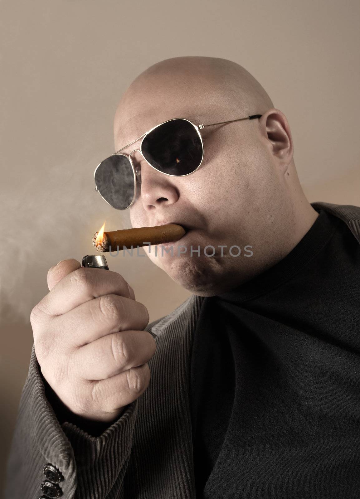 Smoking mobster by sumners