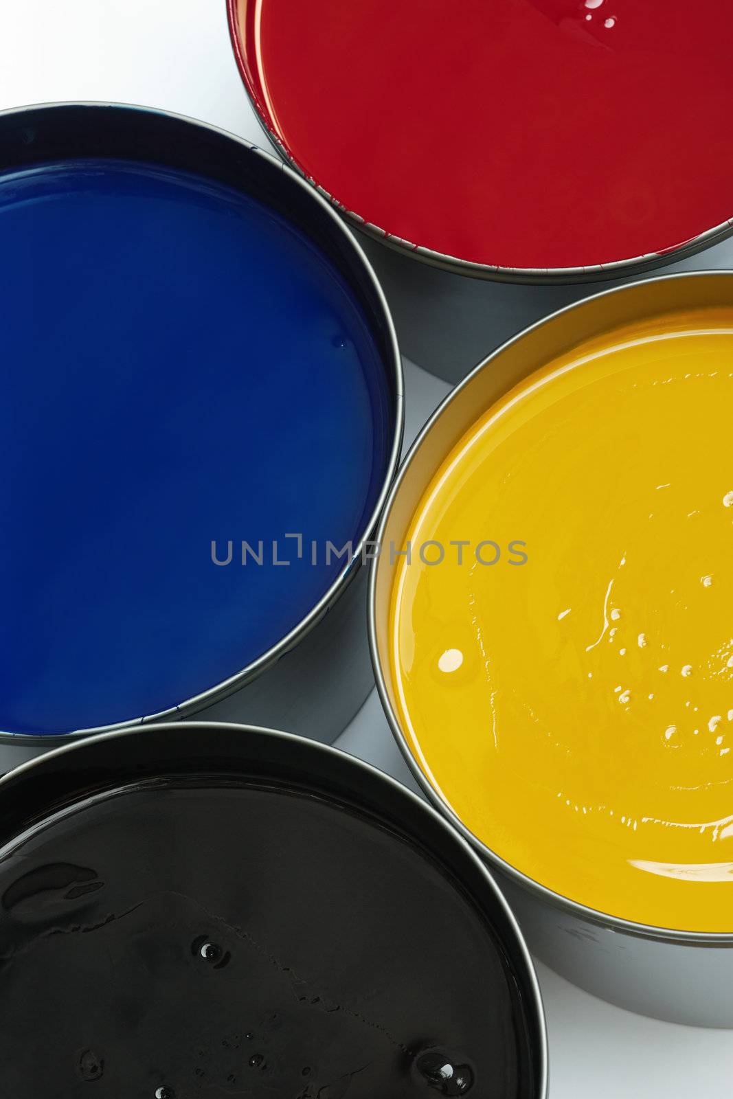 Tubs of process printing inks by sumners