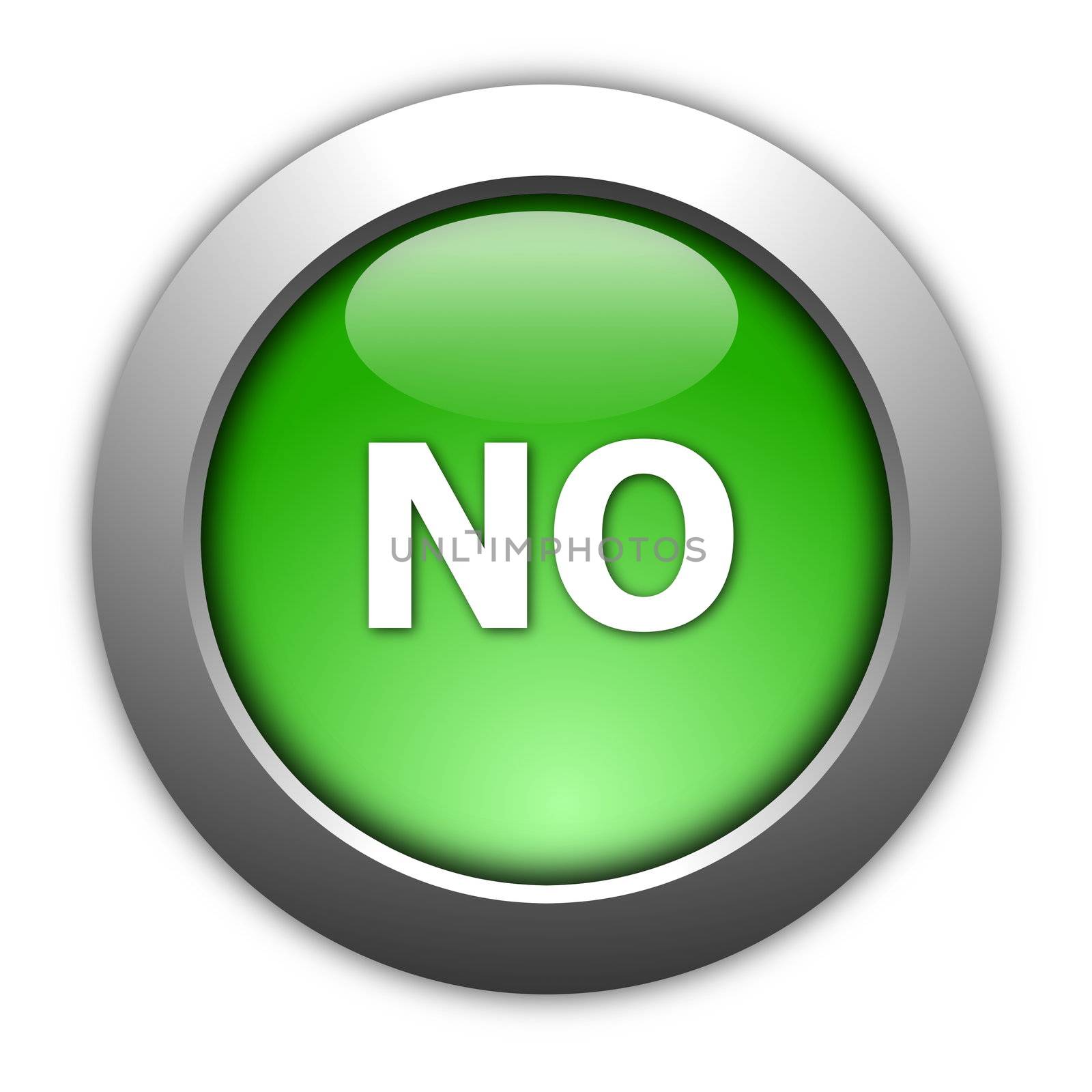 illustration of yes and no button for internet website