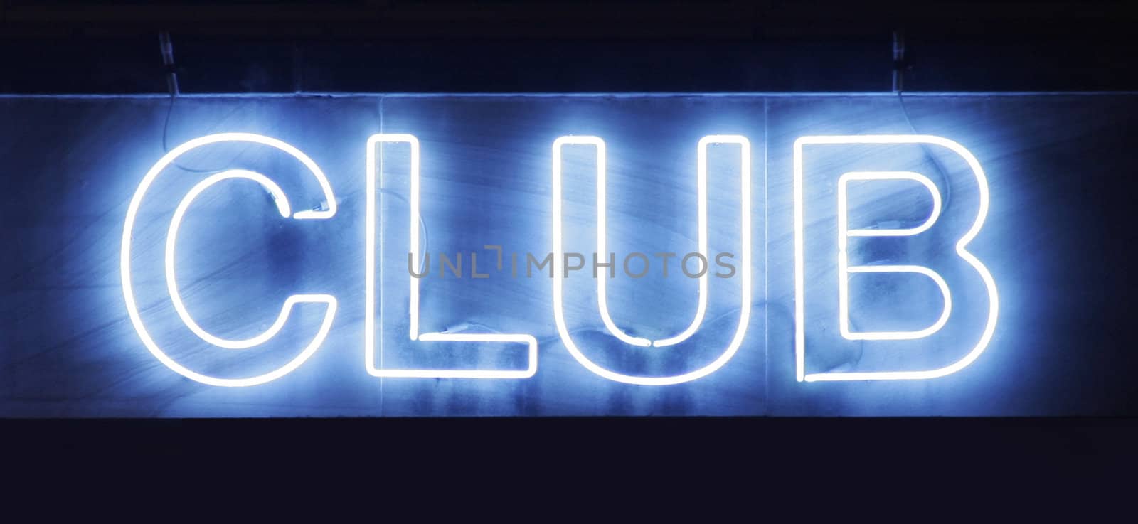 Club - Blue Neon Light Advertising