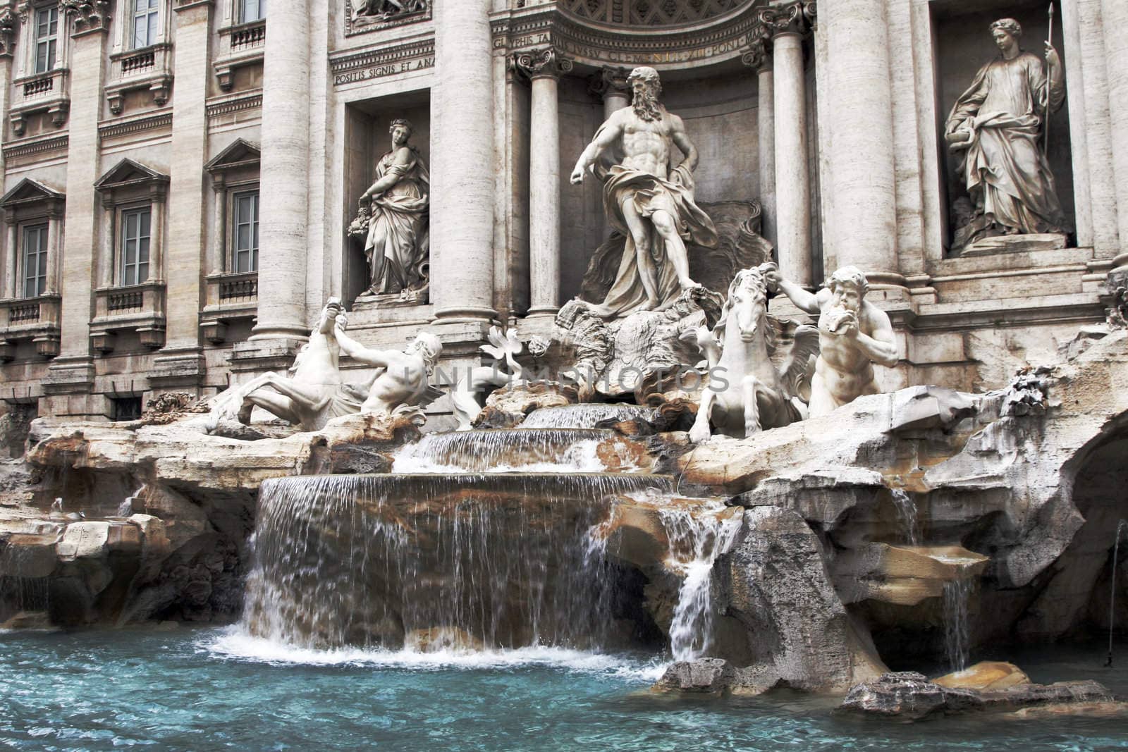 Trevi Fountain In Rome, Italy by thorsten