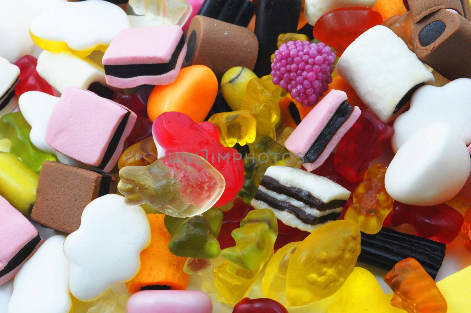 sweets and candy texture background pattern or wallpaper