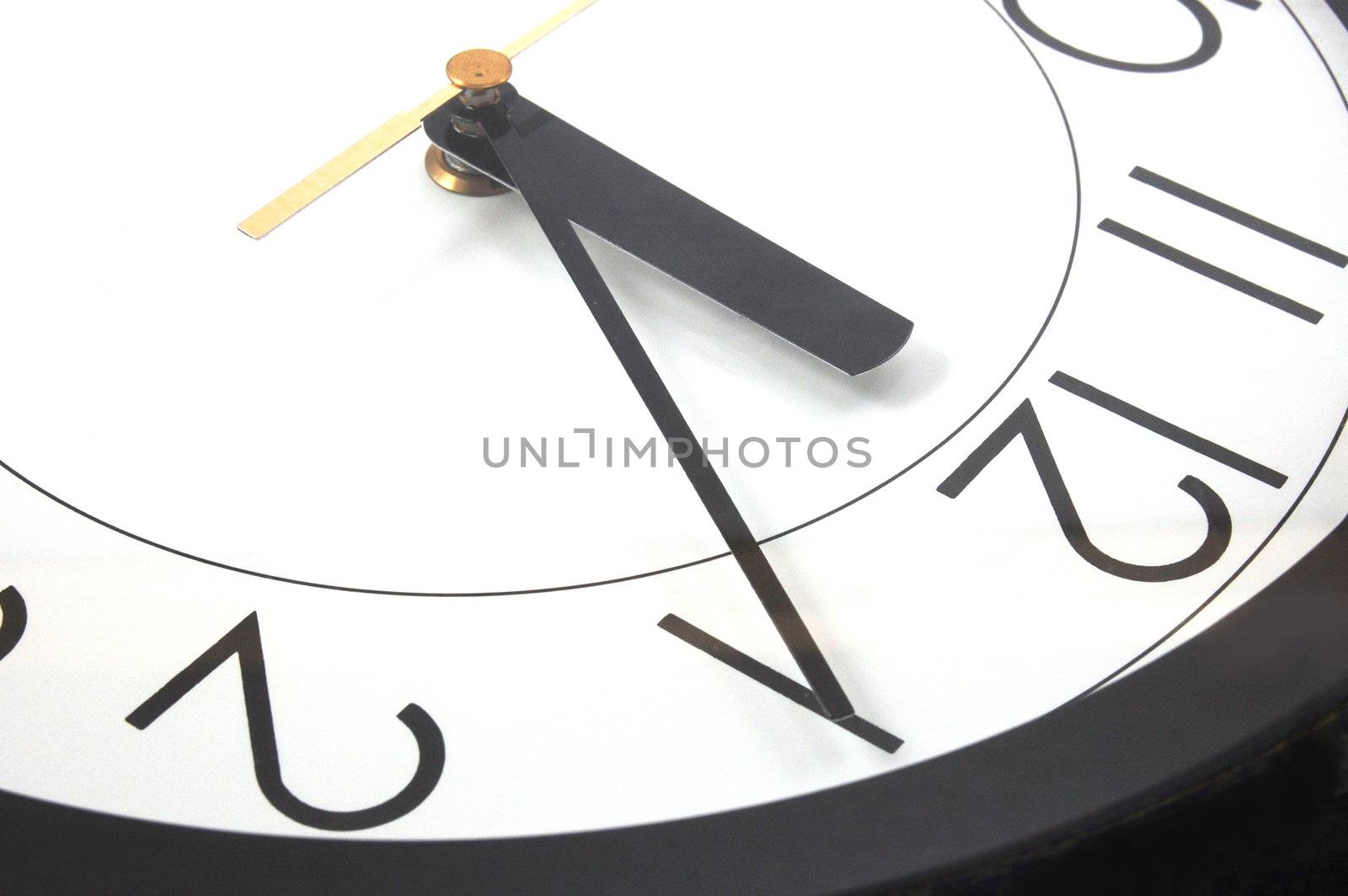 wall clock at 12. time is running out