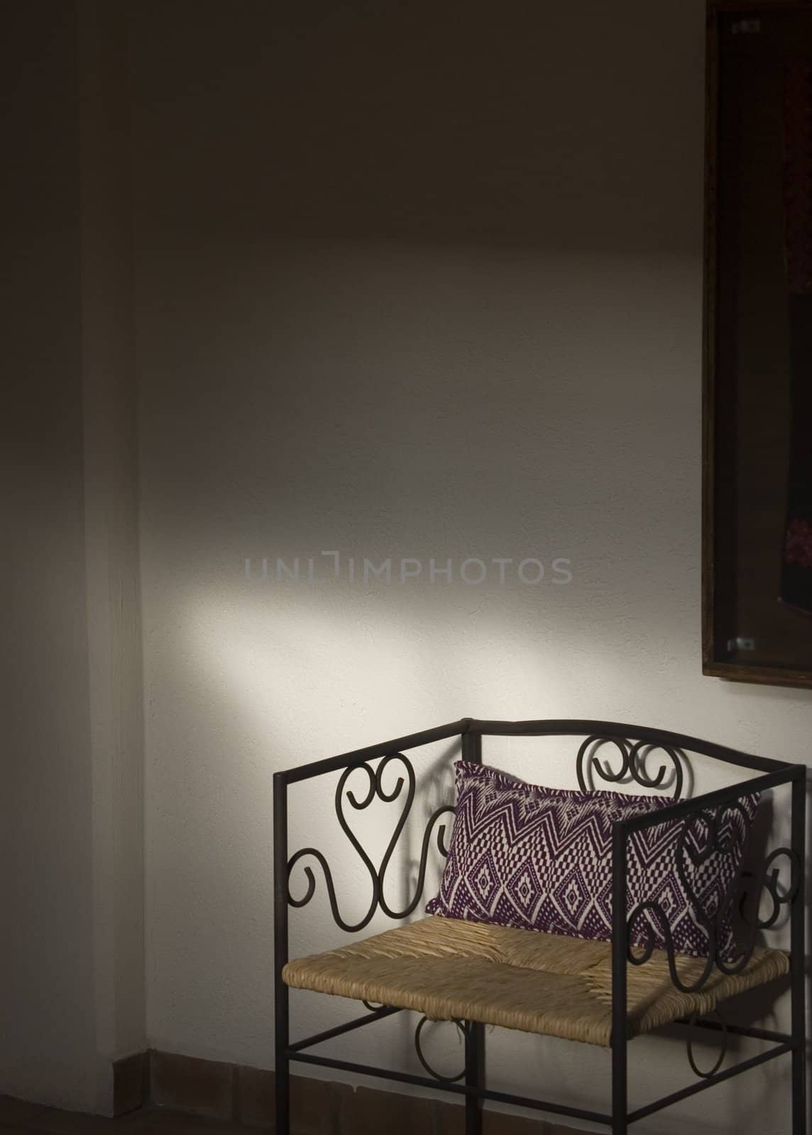 Bench in Mexican Hotel