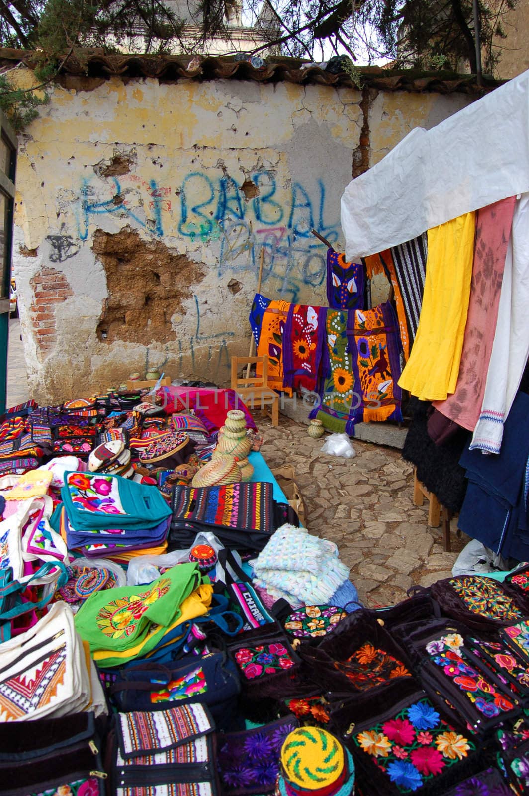 Textile and Crafts Market in Chiapas, Mexico