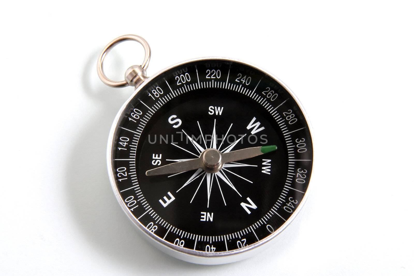 compass on a white background