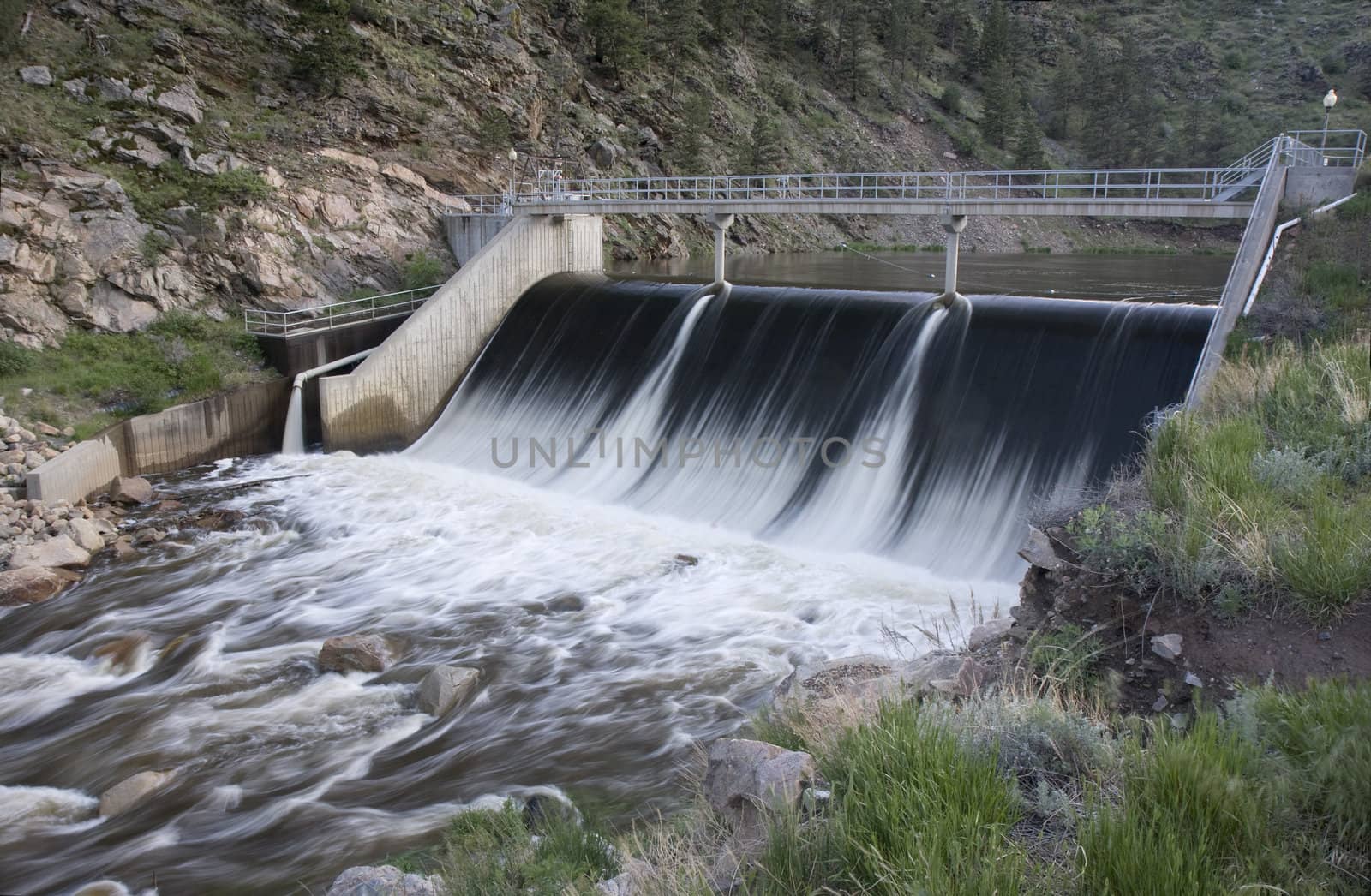 Idylwilde, a concrete, gravity dam on Big Thompson River, Colorado, used hydroelectic power purposes
