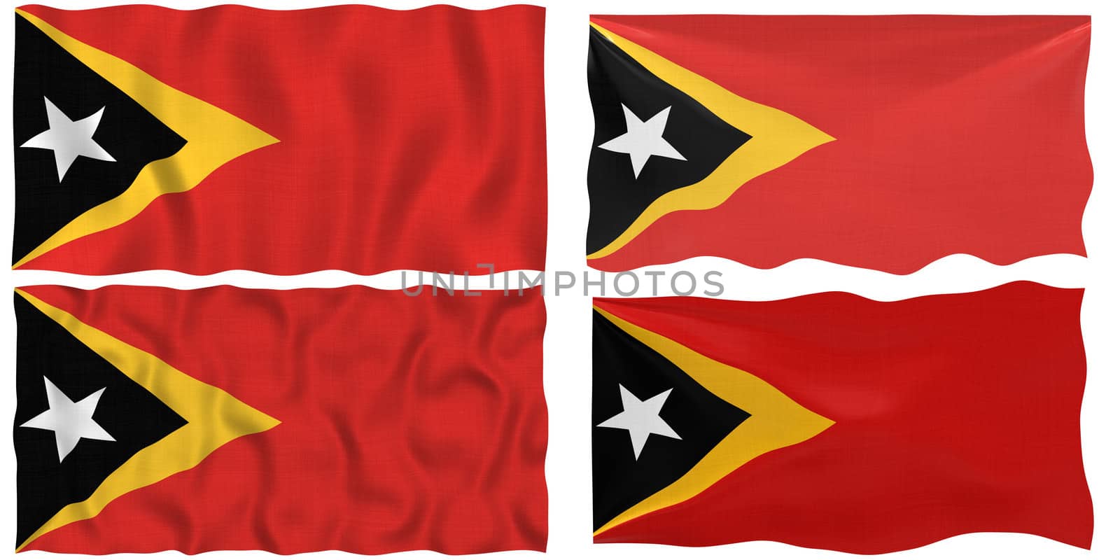 Flag of East Timor by clearviewstock