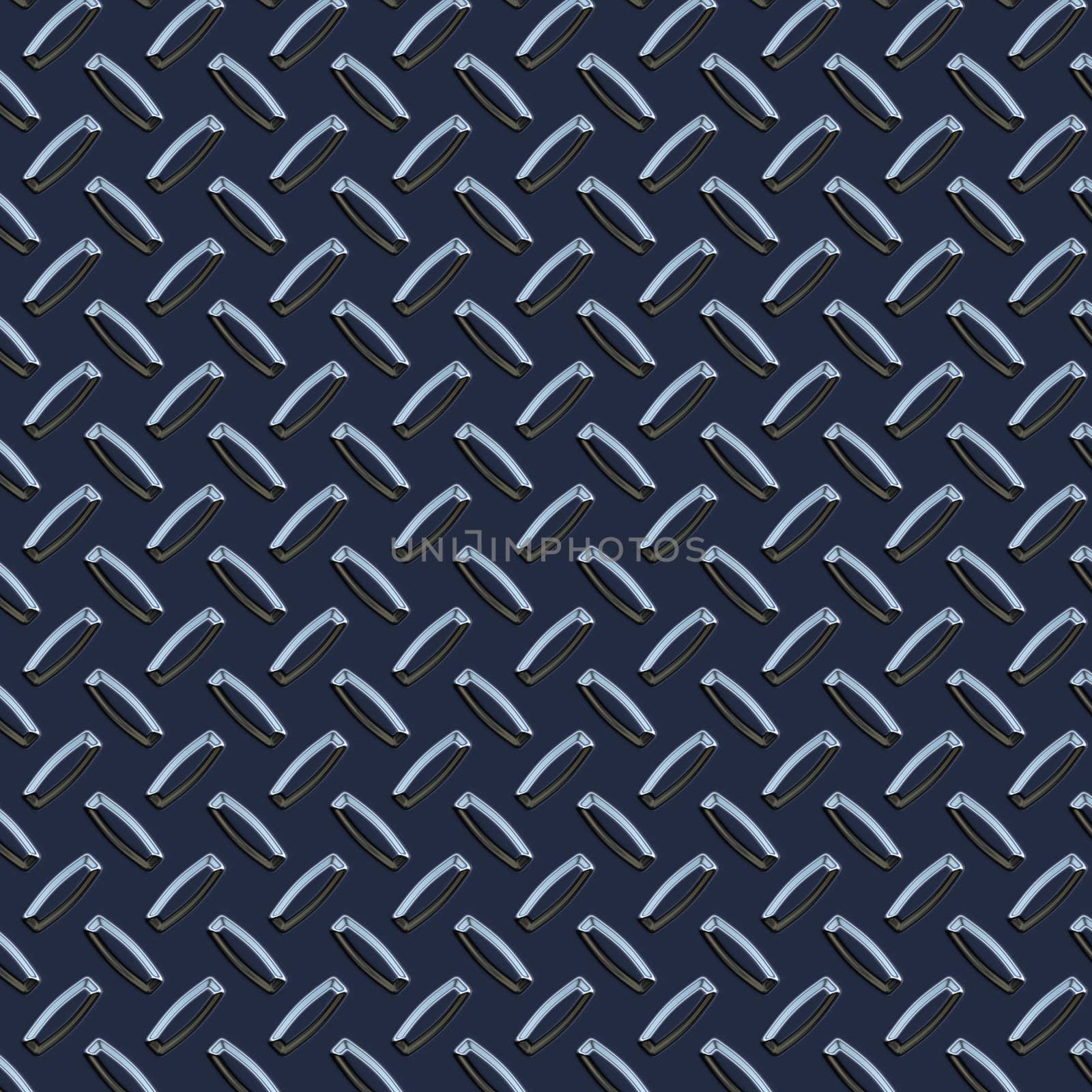 a large seamless sheet of dark blue diamond or tread plate