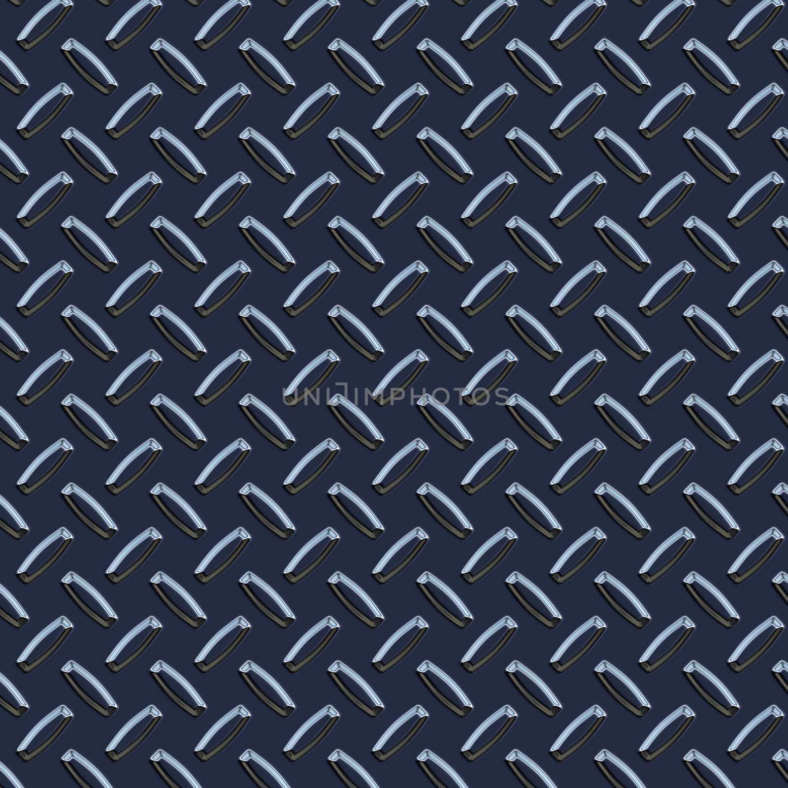 a large seamless sheet of dark blue diamond or tread plate