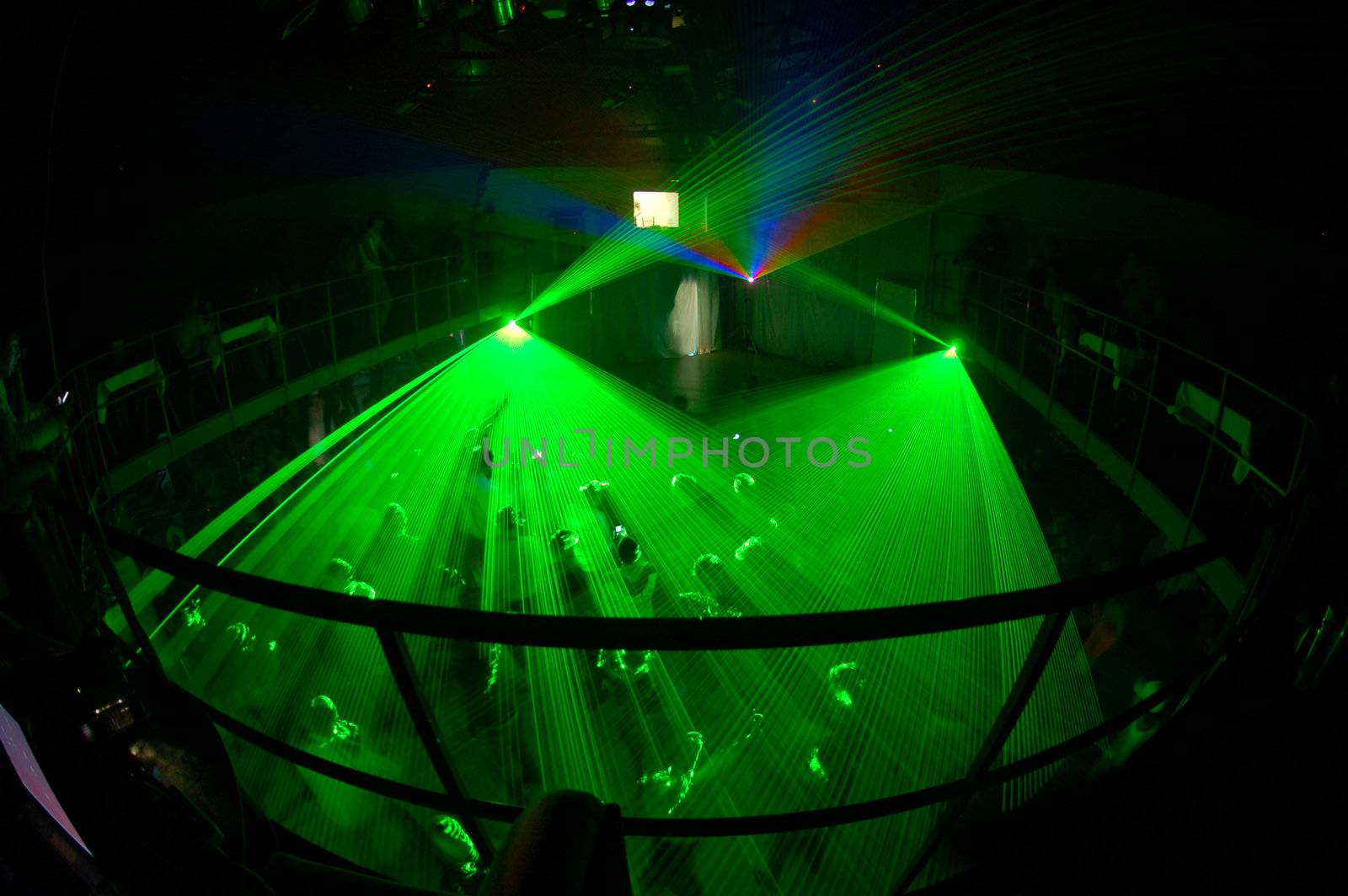 Russian night clud with green light system