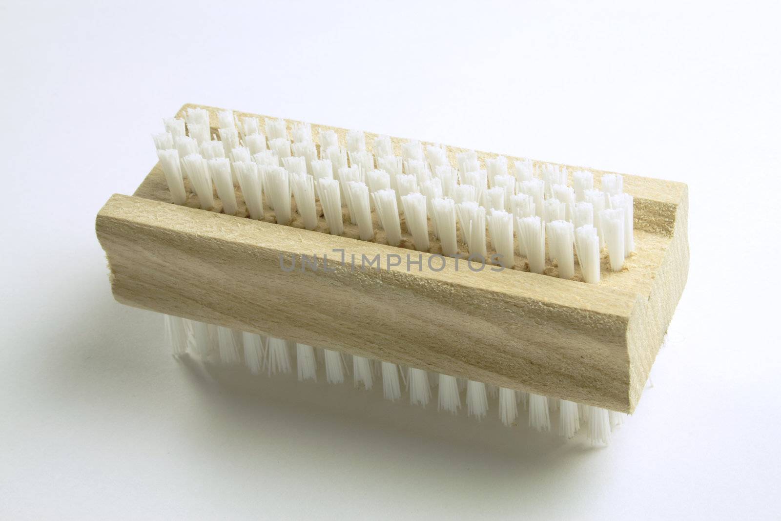 two sided bristle nailbrush for personal hygiene use
