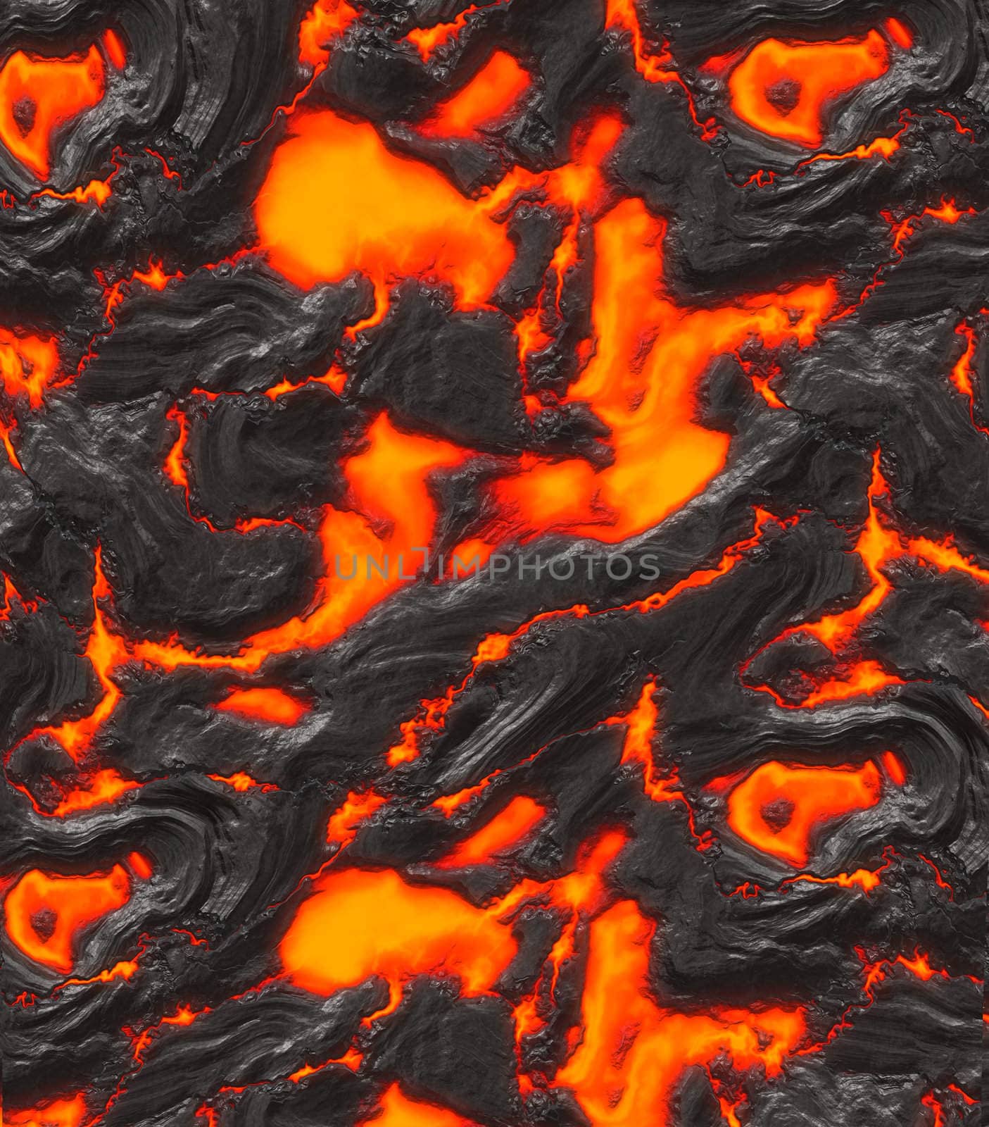 image of hot cracking lava or magma