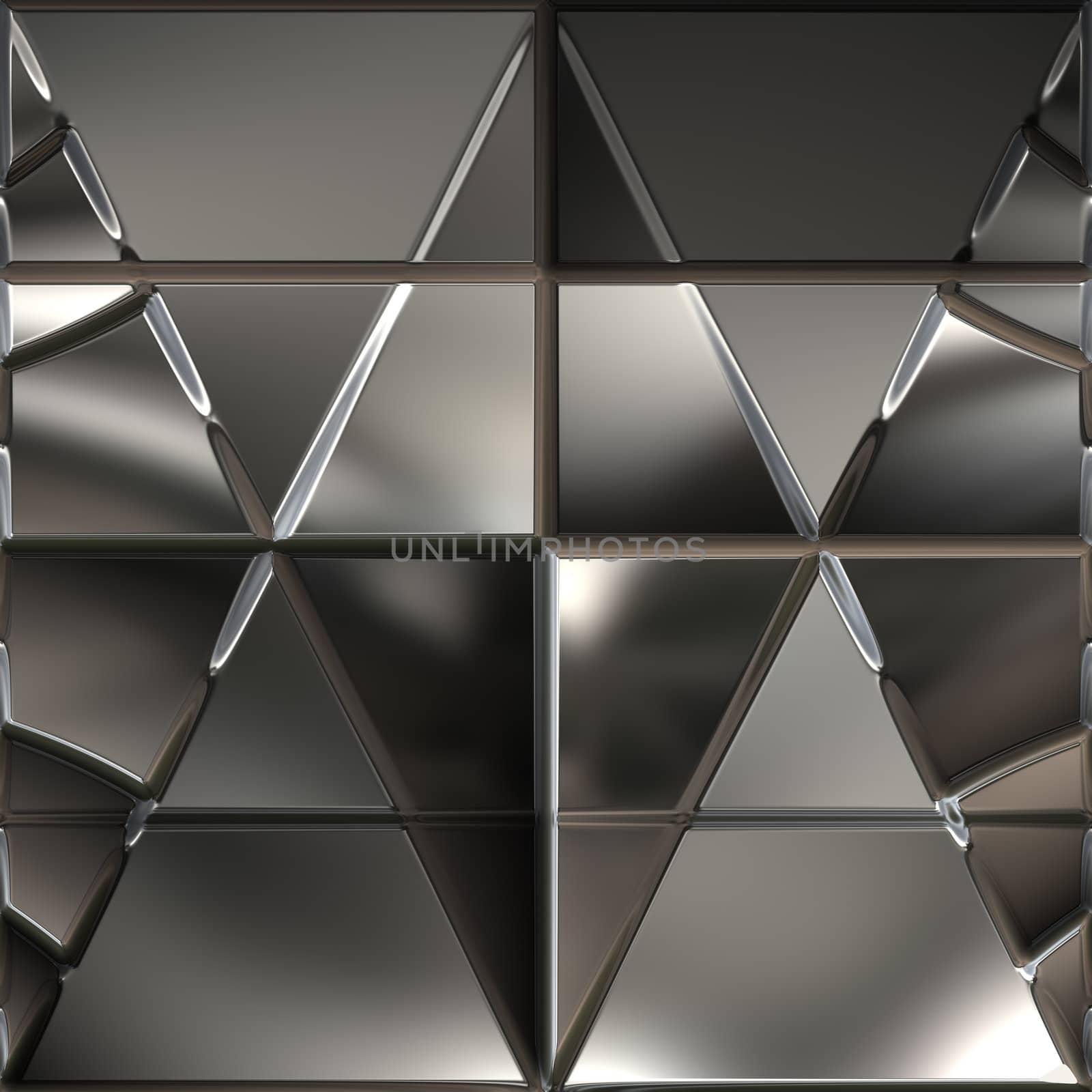 great strong geometric silver  metal background