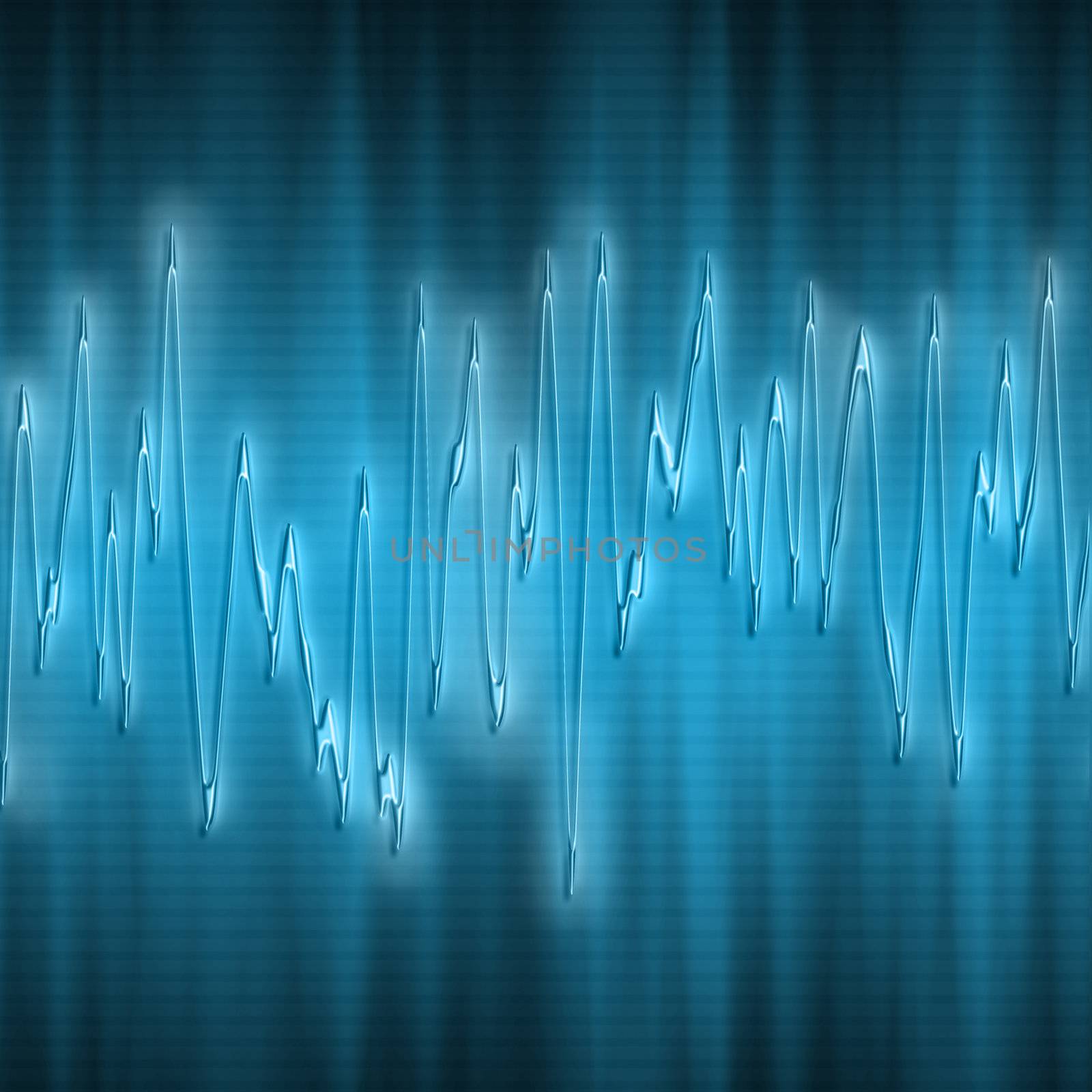 great image of very bright and glowing sound wave