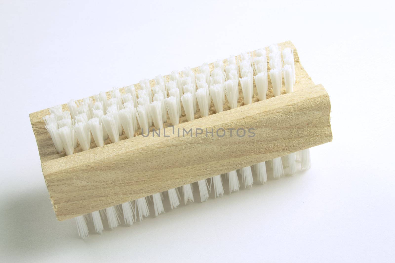 two sided bristle nailbrush for personal hygiene use