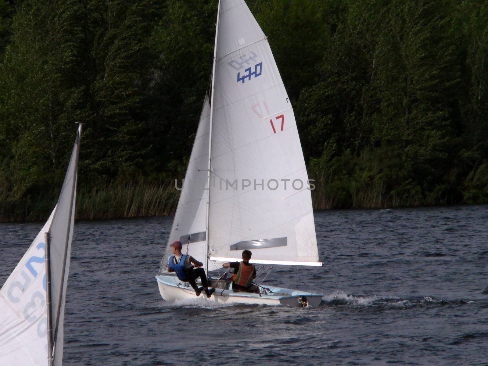 Sailing regatta on lake 2