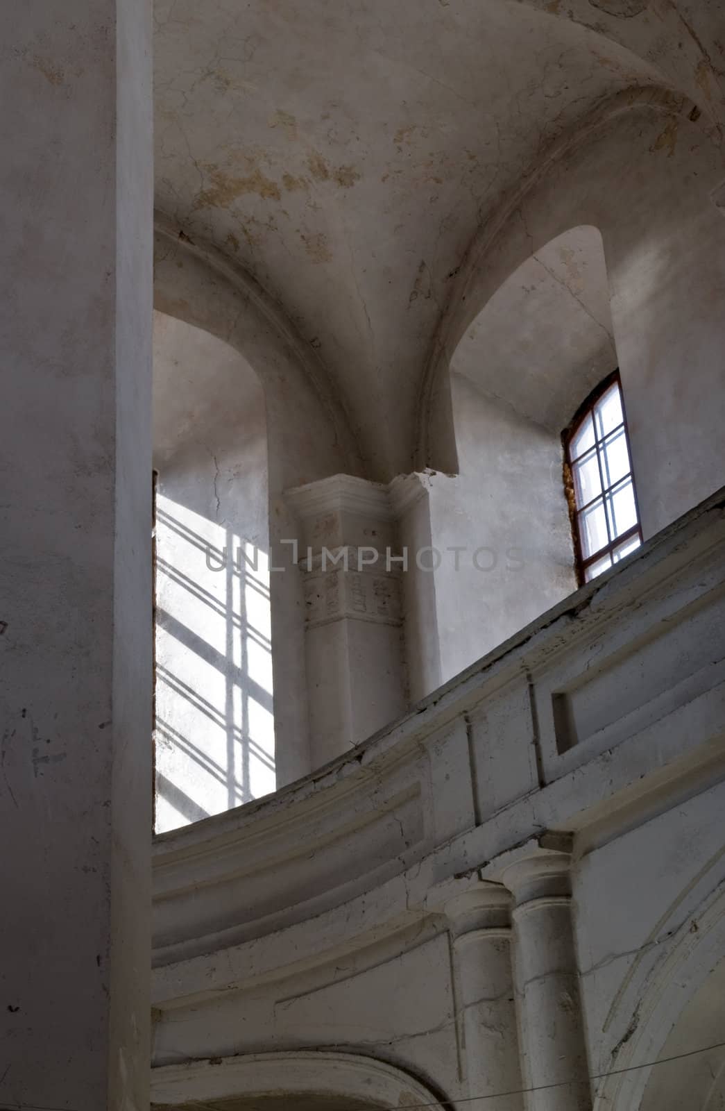 Old church in Vilnius, window, light