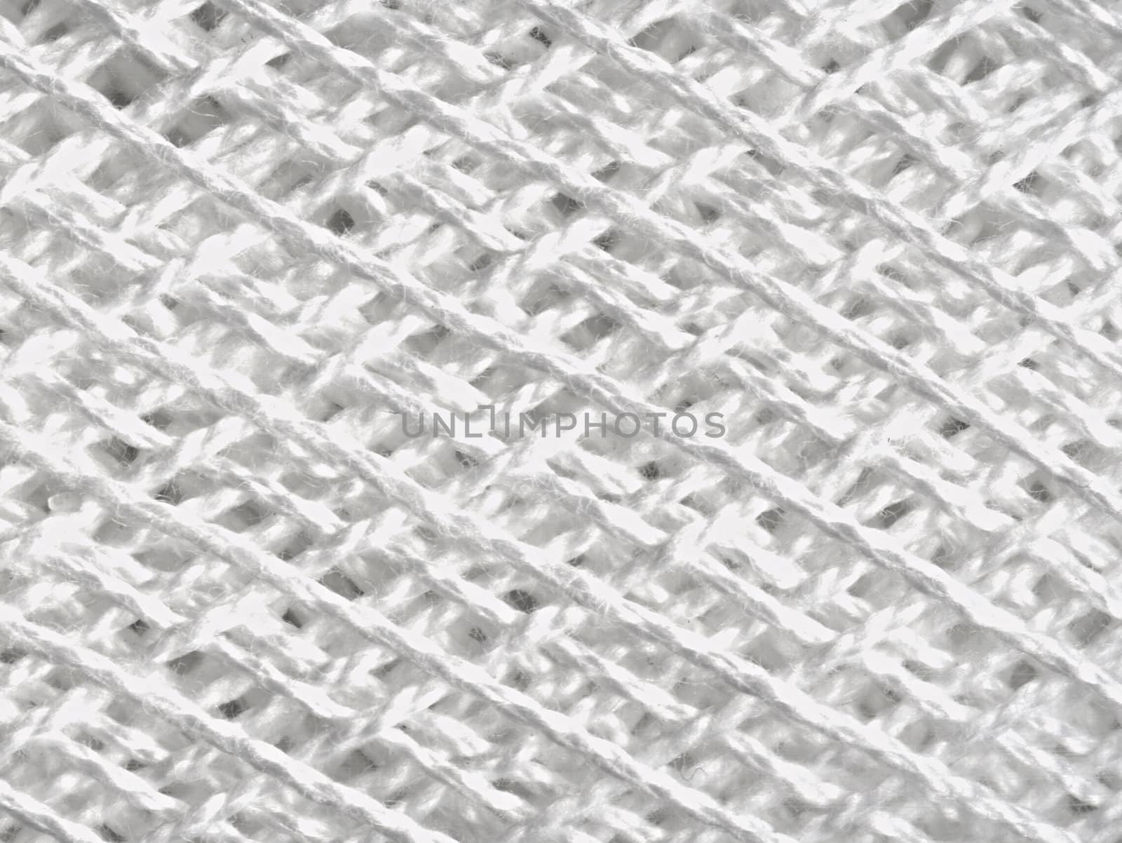  multilayer web of white cotton  thread