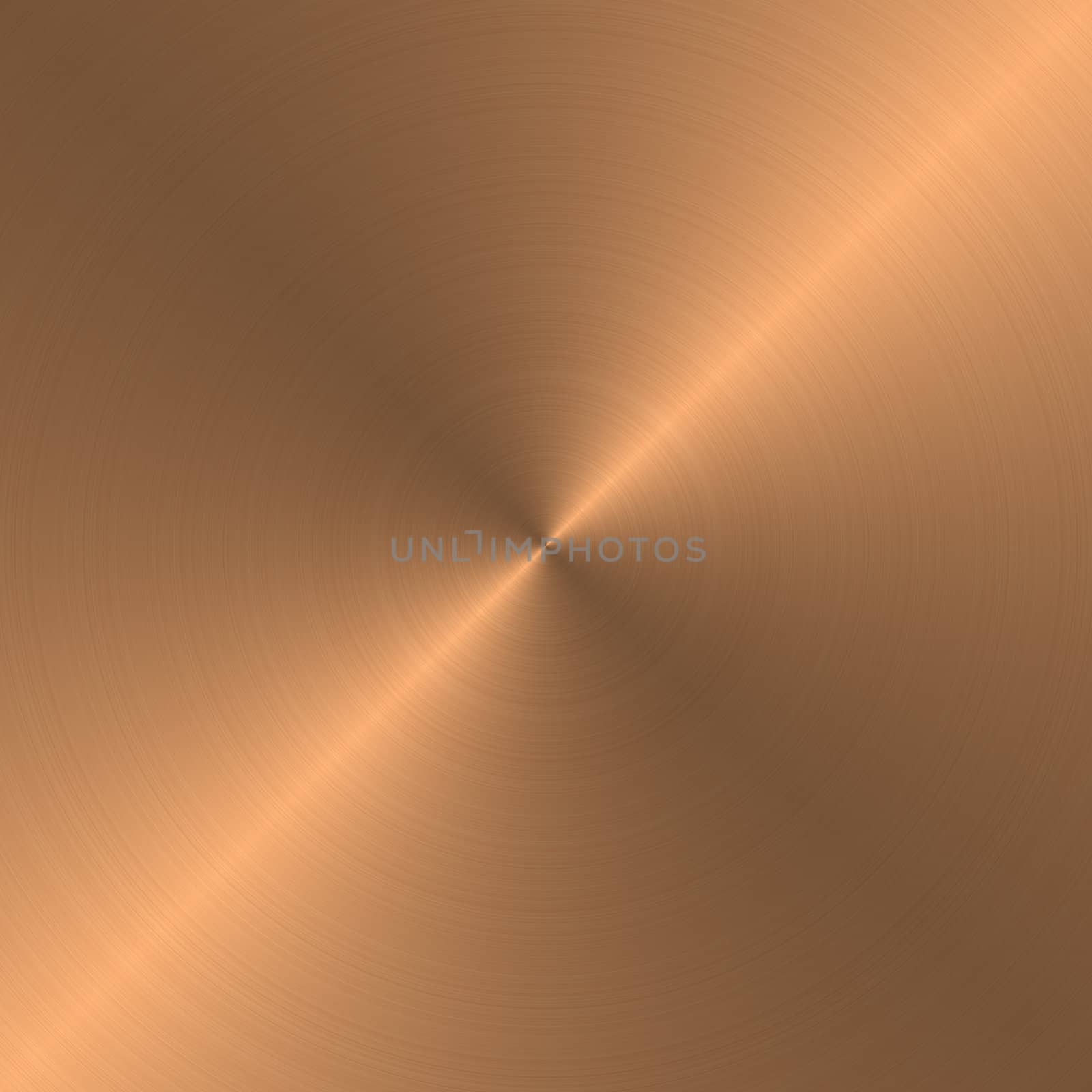a large sheet of copper rendered in a circular brushed style