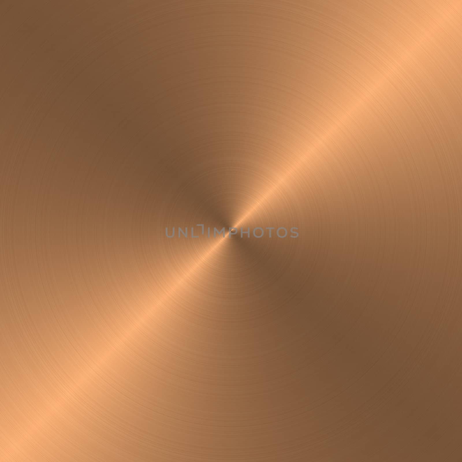 a large sheet of copper rendered in a circular brushed style
