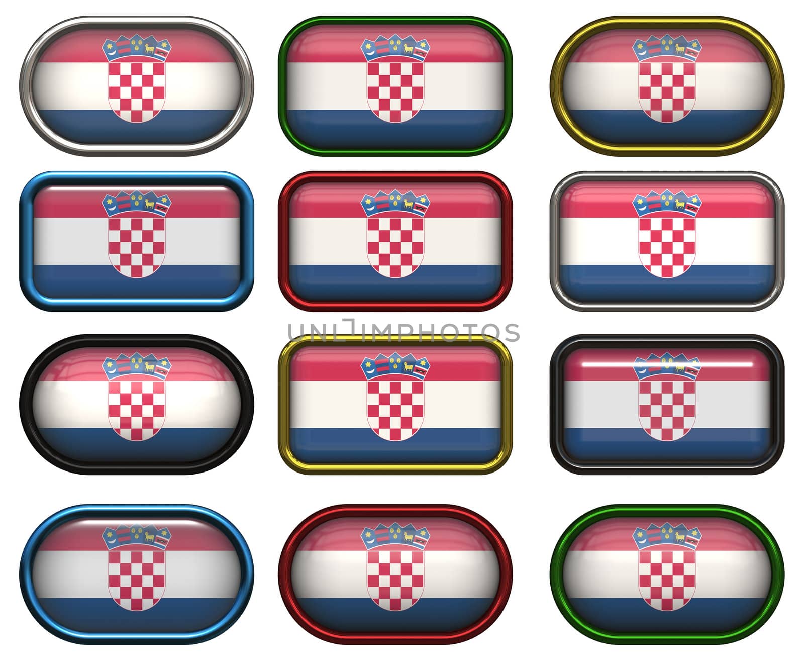 twelve buttons of the Flag of Croatia