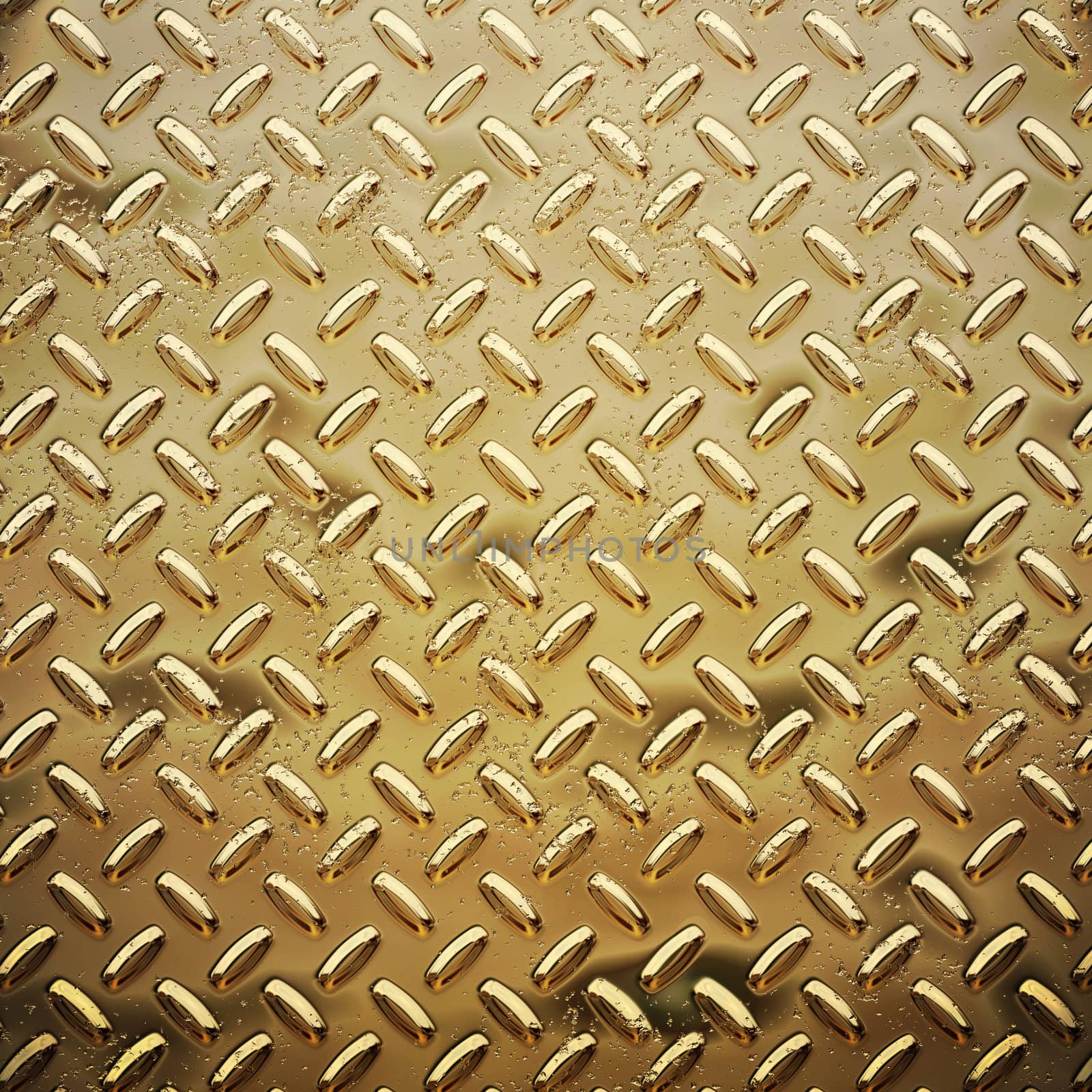 a very large sheet of roughened gold tread or diamond plate