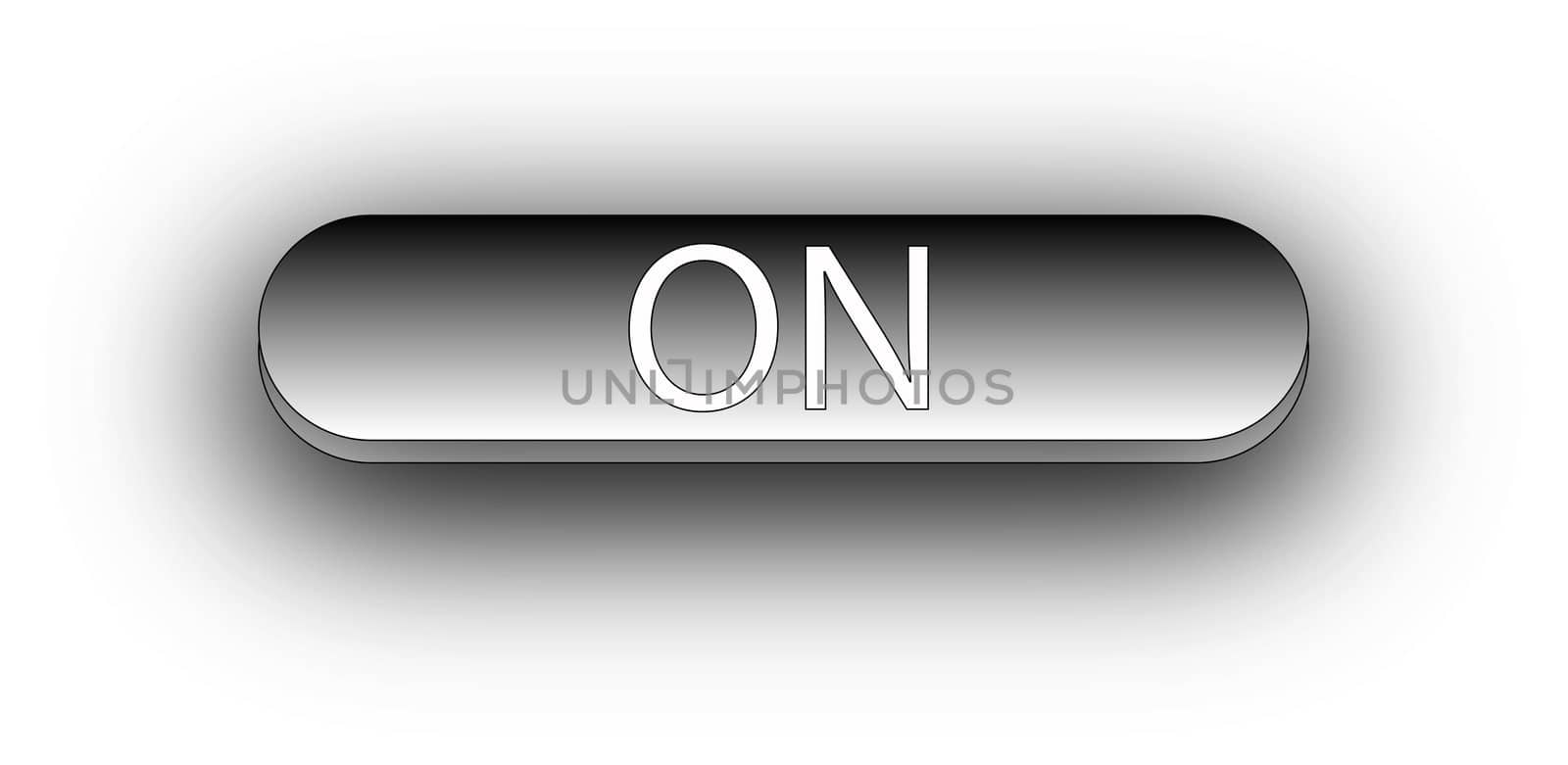 An illustrated image of an on button.