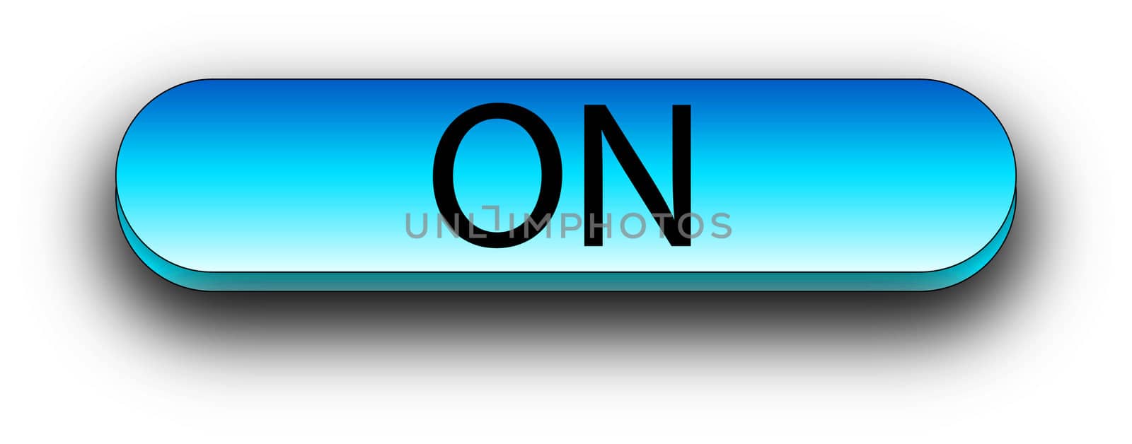 An illustrated image of an on button.