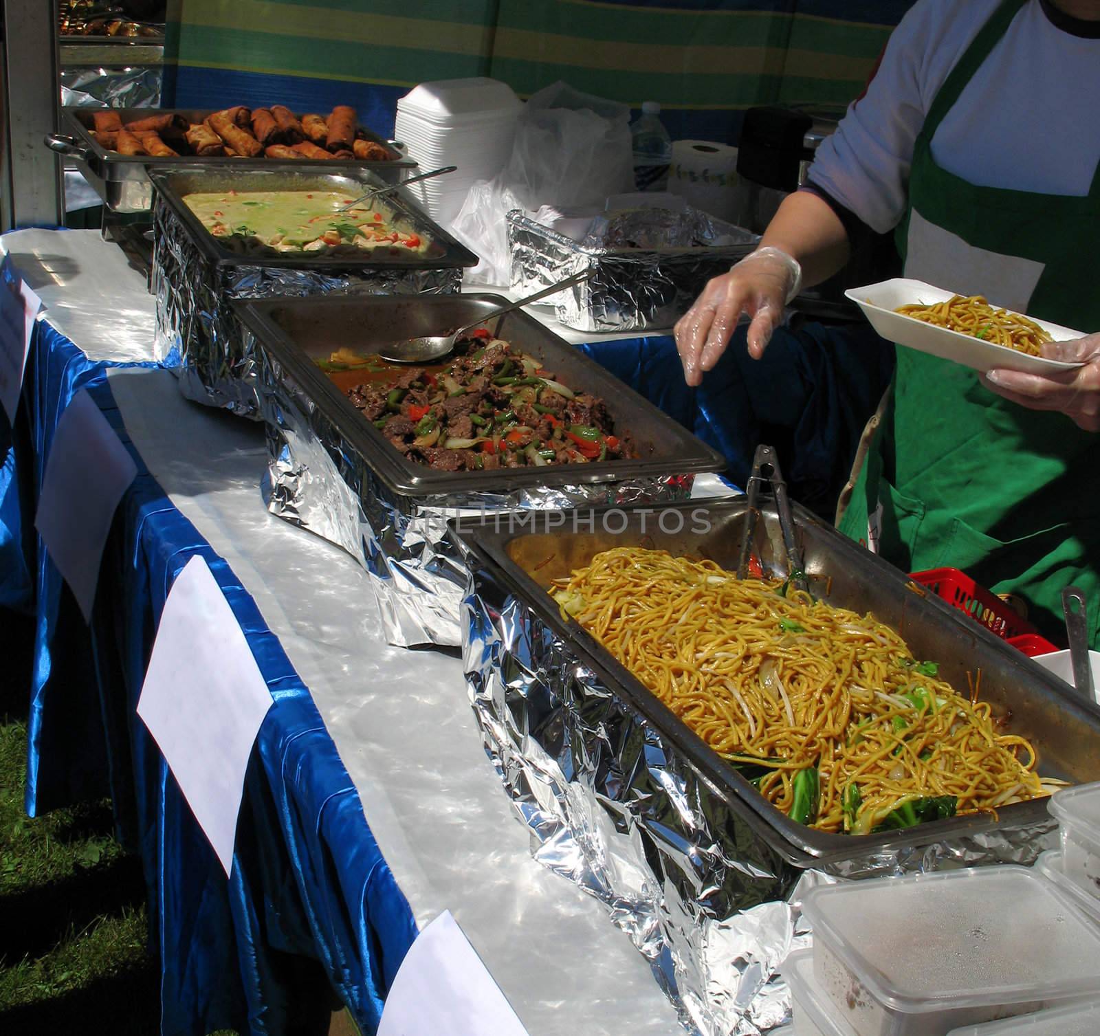Outside catering at Thai Culture Festival