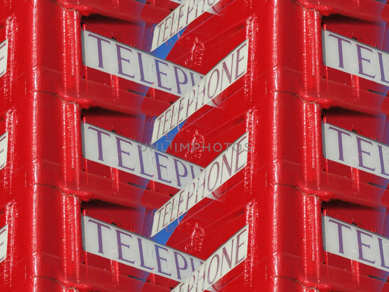 Telephone boxes abstract by tommroch