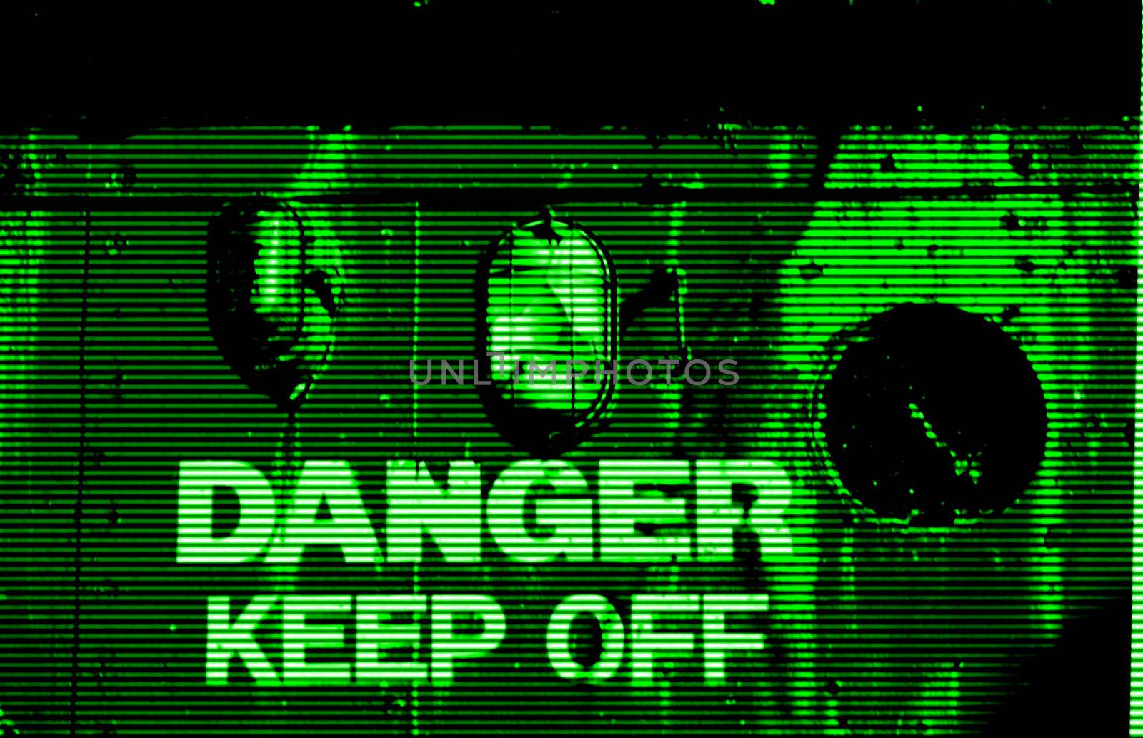 danger keep off night vision