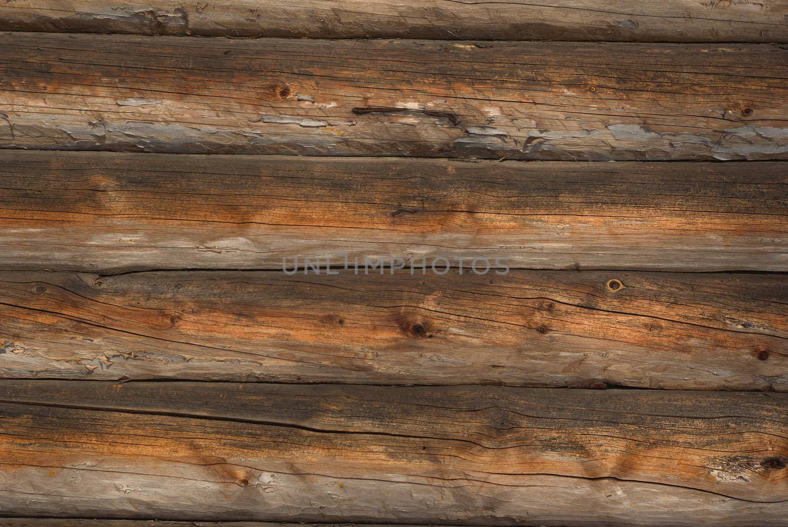 Log cabin background ,The side of a log building
