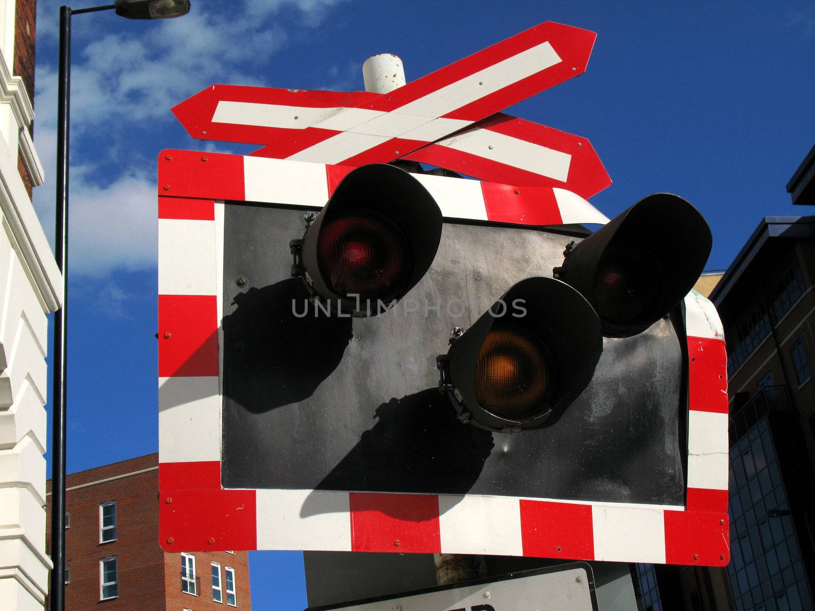 Railway level crossing signal