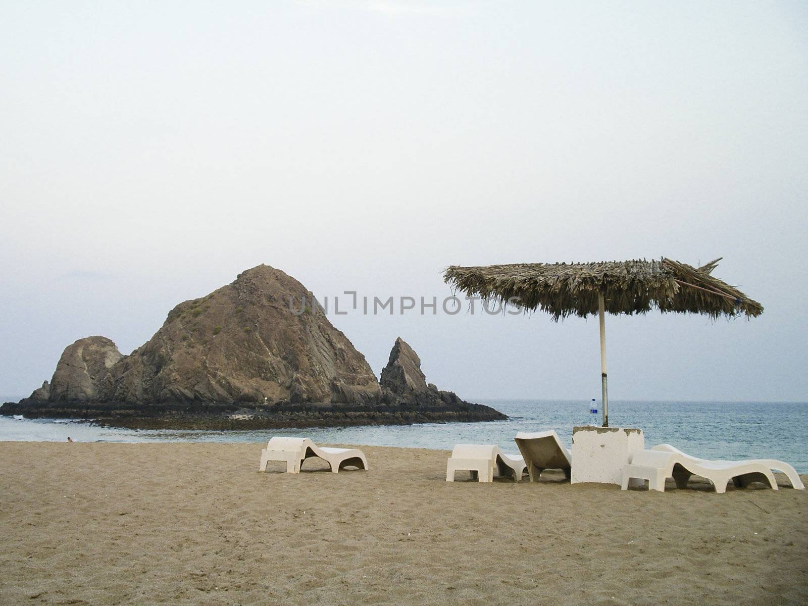 Snoopy island, diving spot south of Dibba in UAE