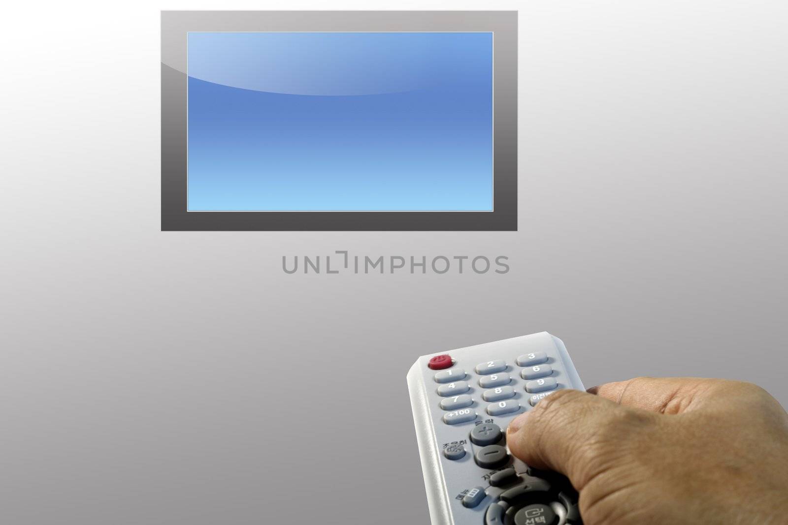 Remote Control and TV Plasma in Digital format