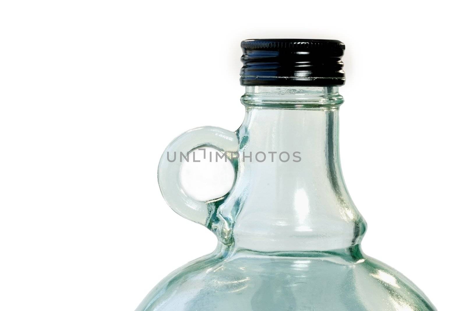 One Gallon Bottle isolated and copy space